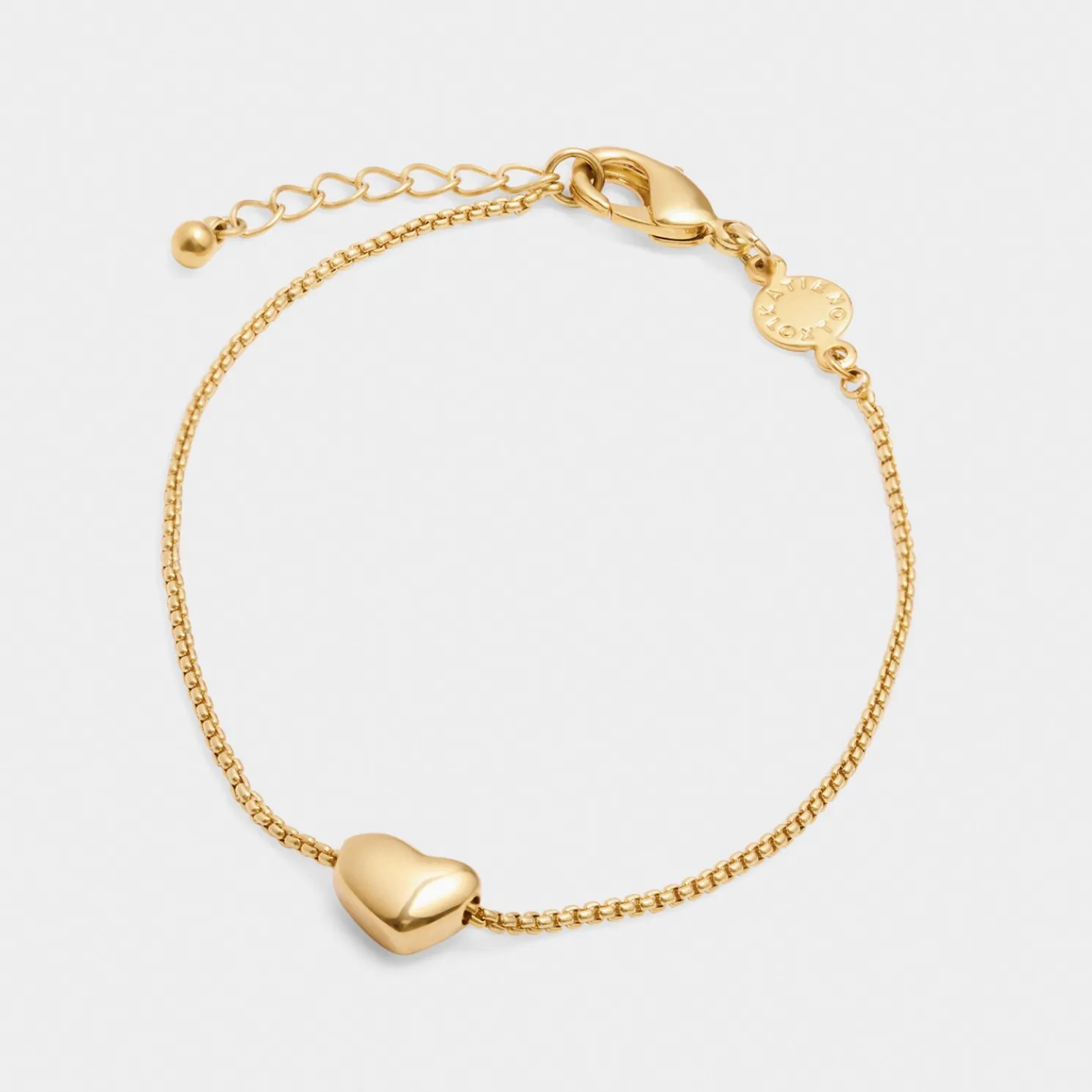 Heart Of Gold Waterproof Charm Bracelet