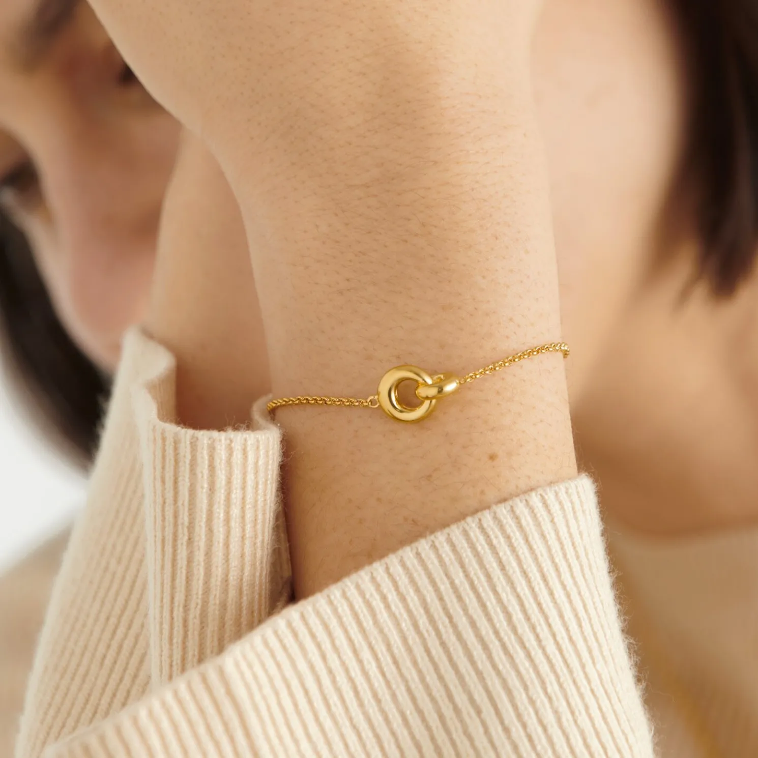 Infinity' Waterproof Gold Sentiment Bracelet