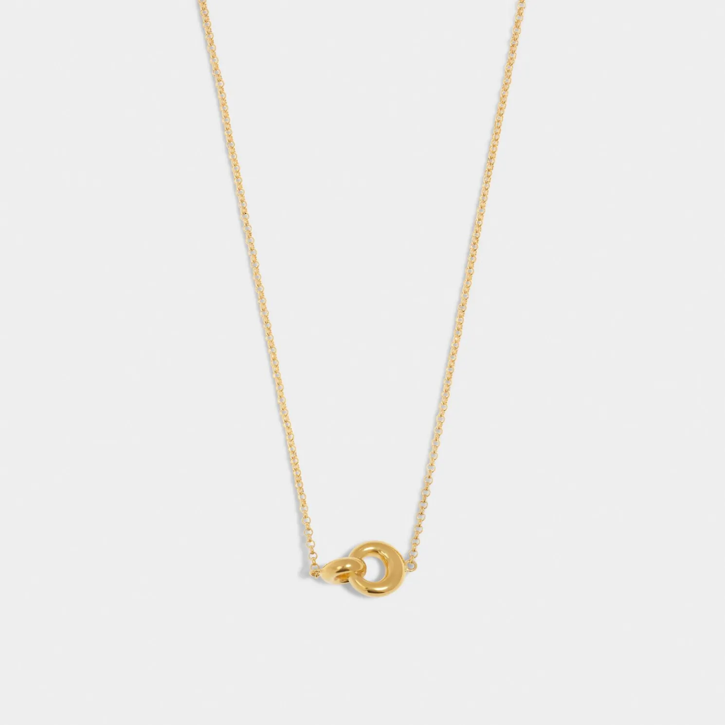 Infinity' Waterproof Gold Sentiment Necklace