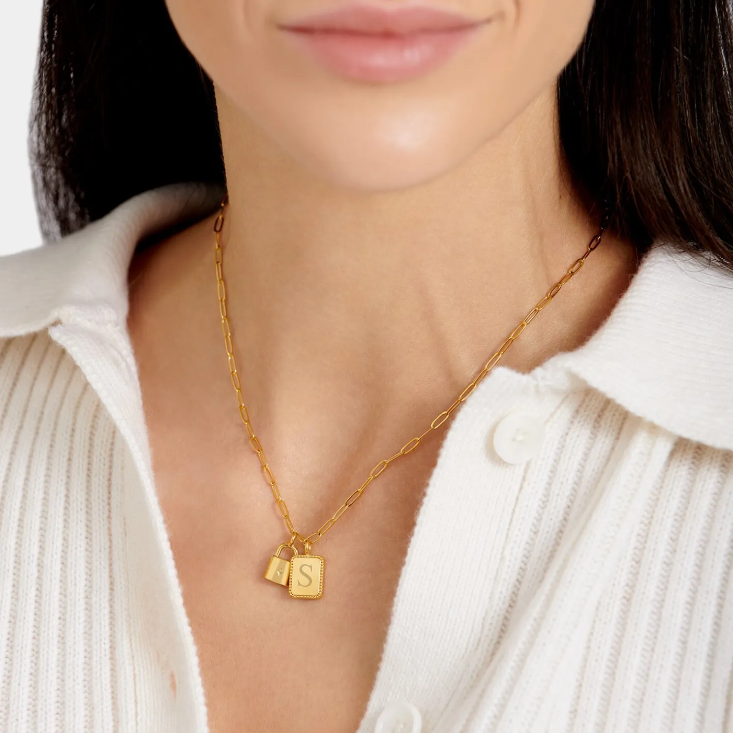 Inner Strength' Waterproof Gold Charm Necklace