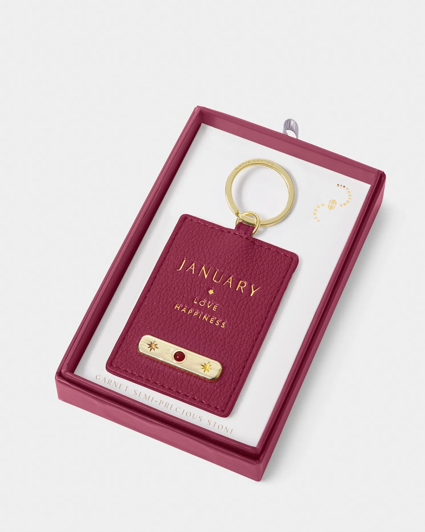 January' Birthstone Keyring