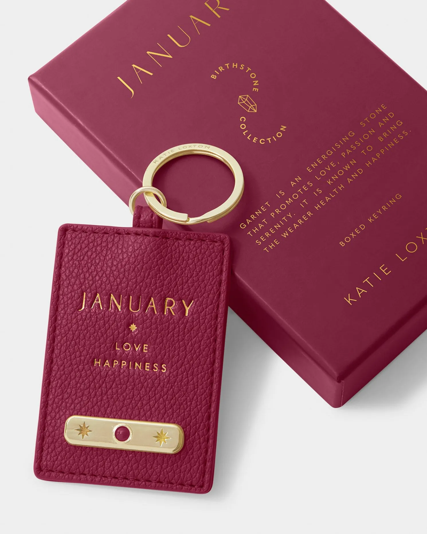 January' Birthstone Keyring