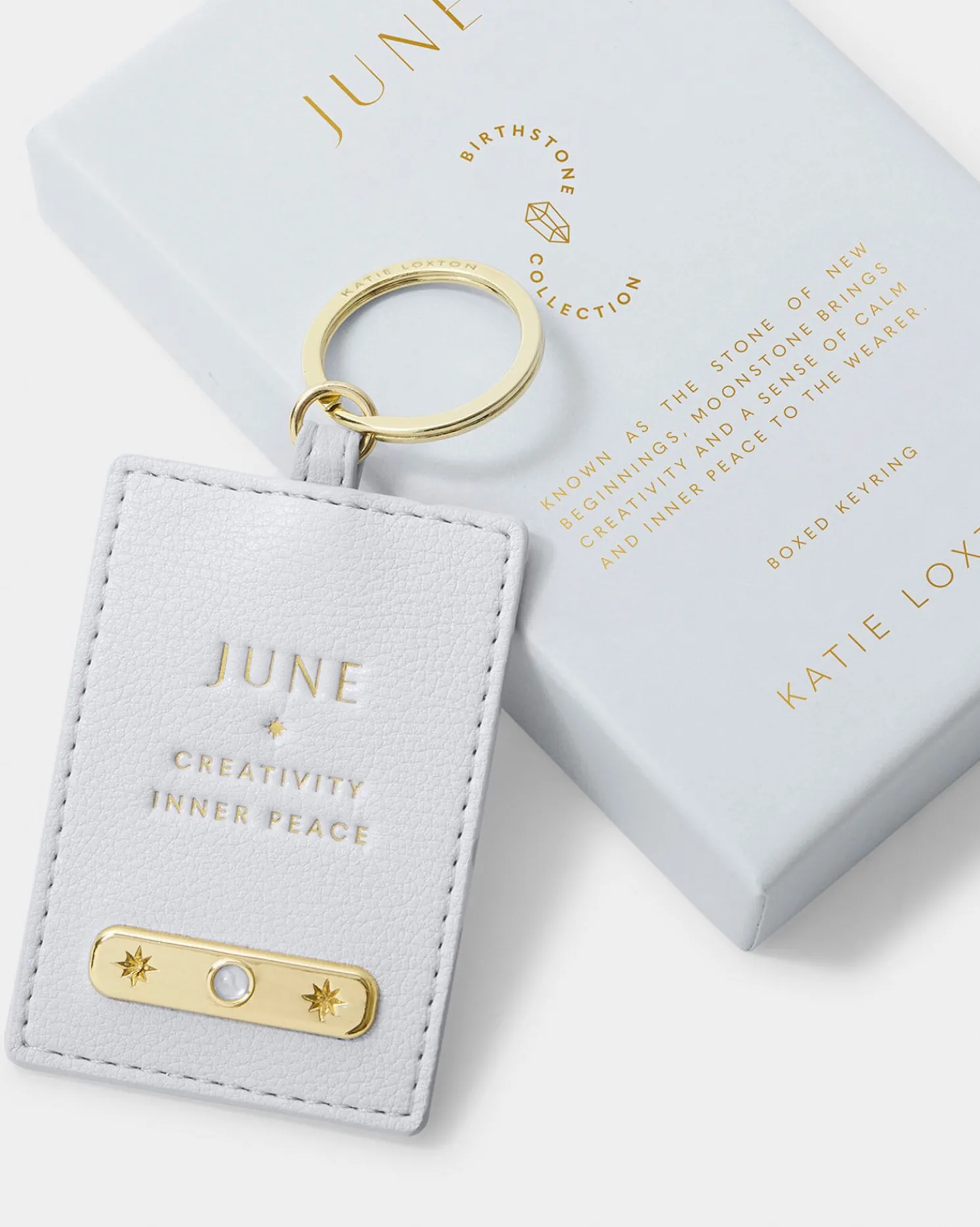 June' Birthstone Keyring