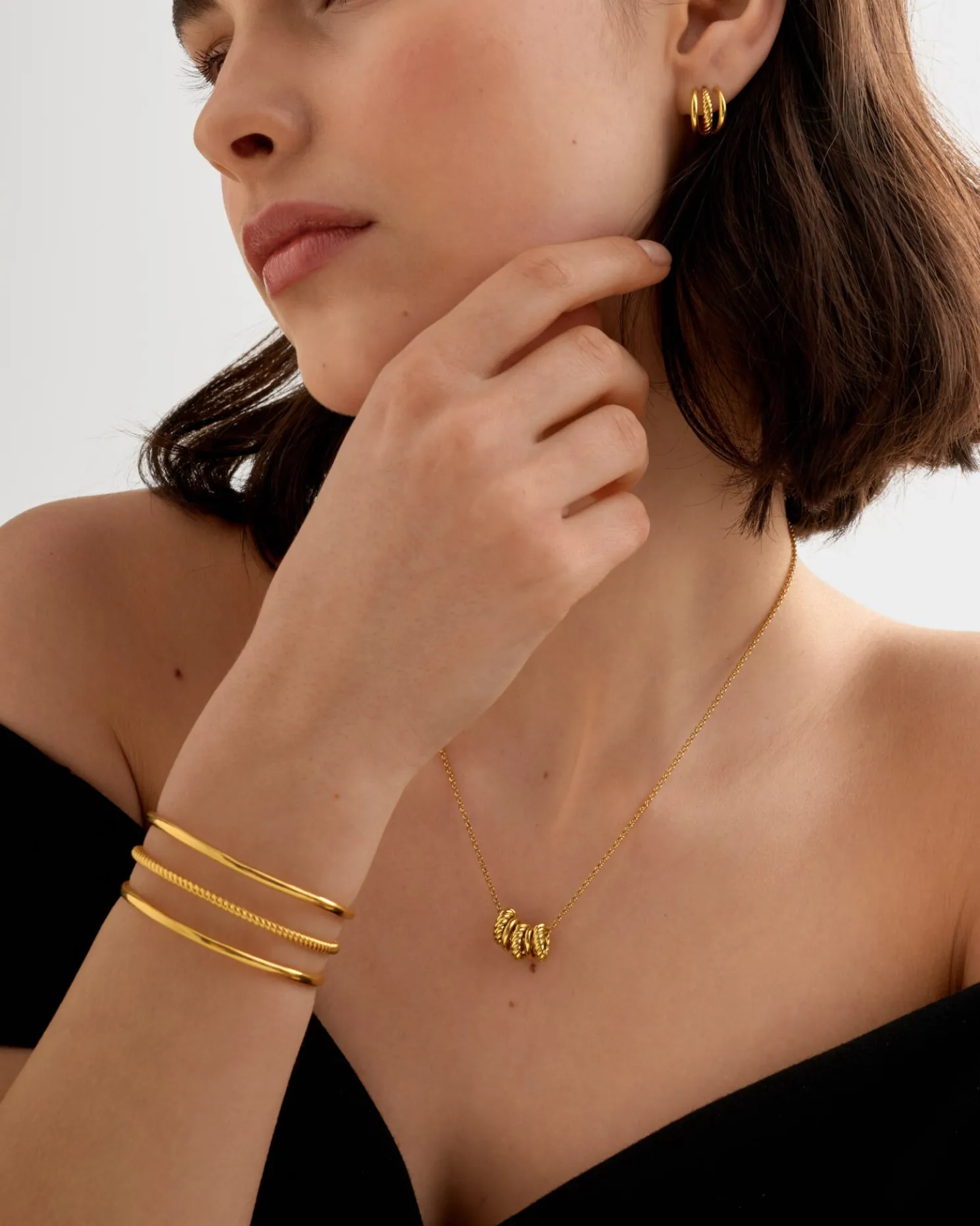 Laia Waterproof Gold Bangle