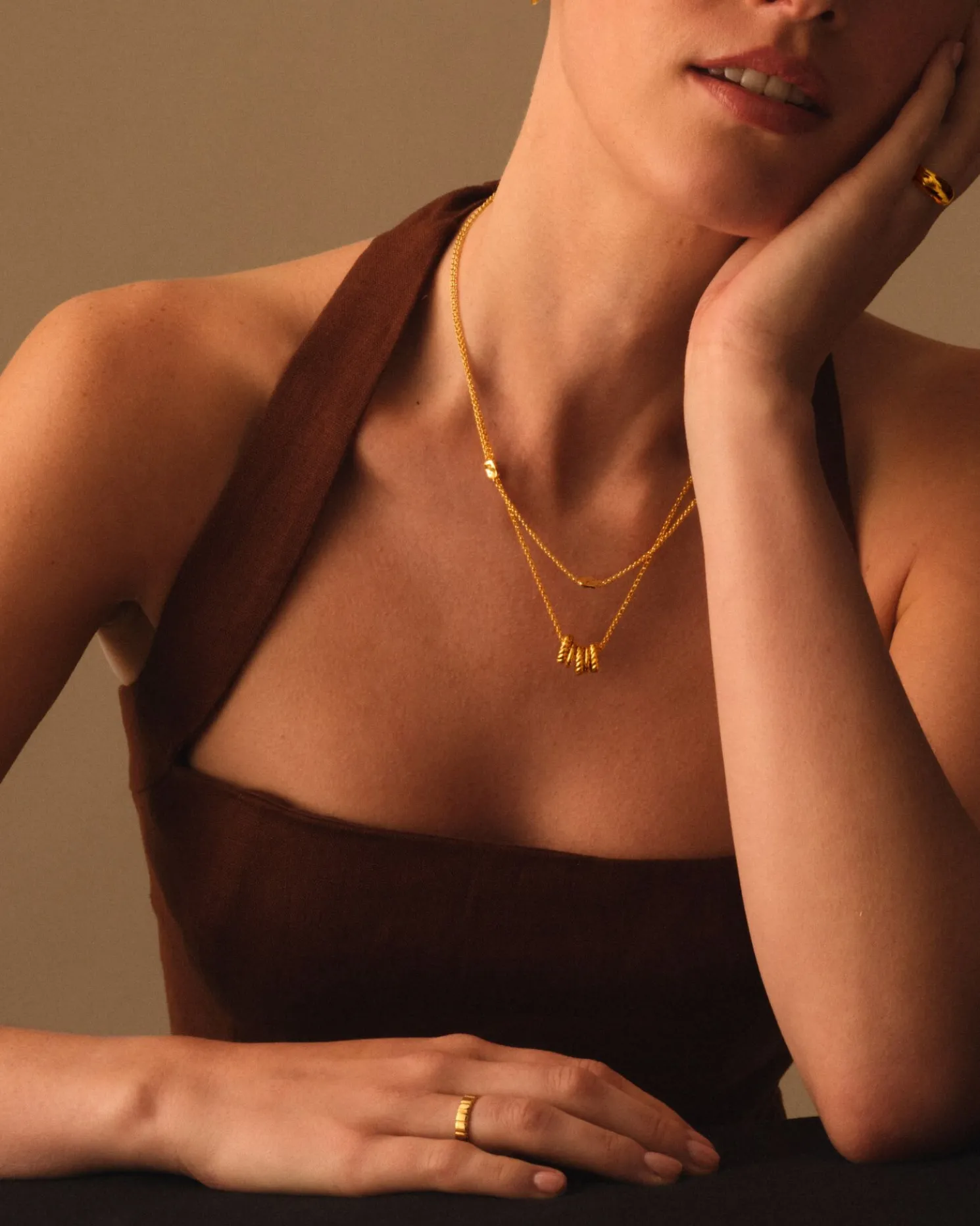 Laia Waterproof Gold Necklace