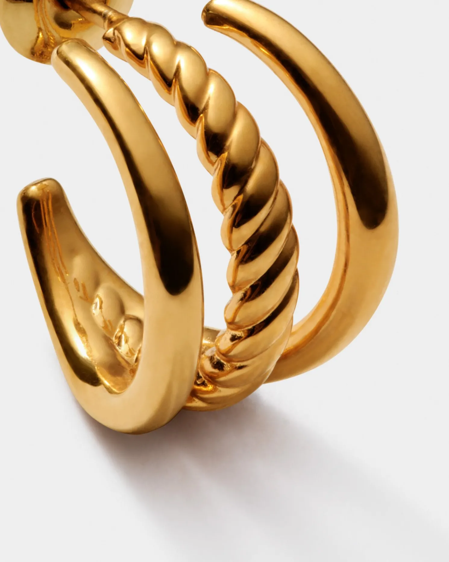 Laia Waterproof Gold Illusion Hoop Earrings