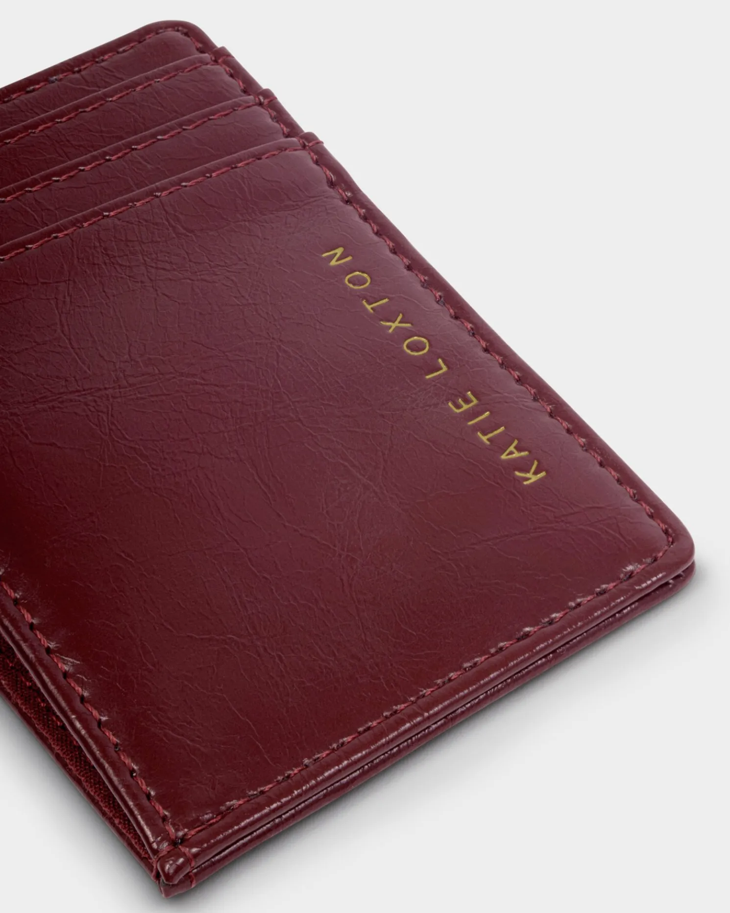 Laila Patent Crackle Card Holder