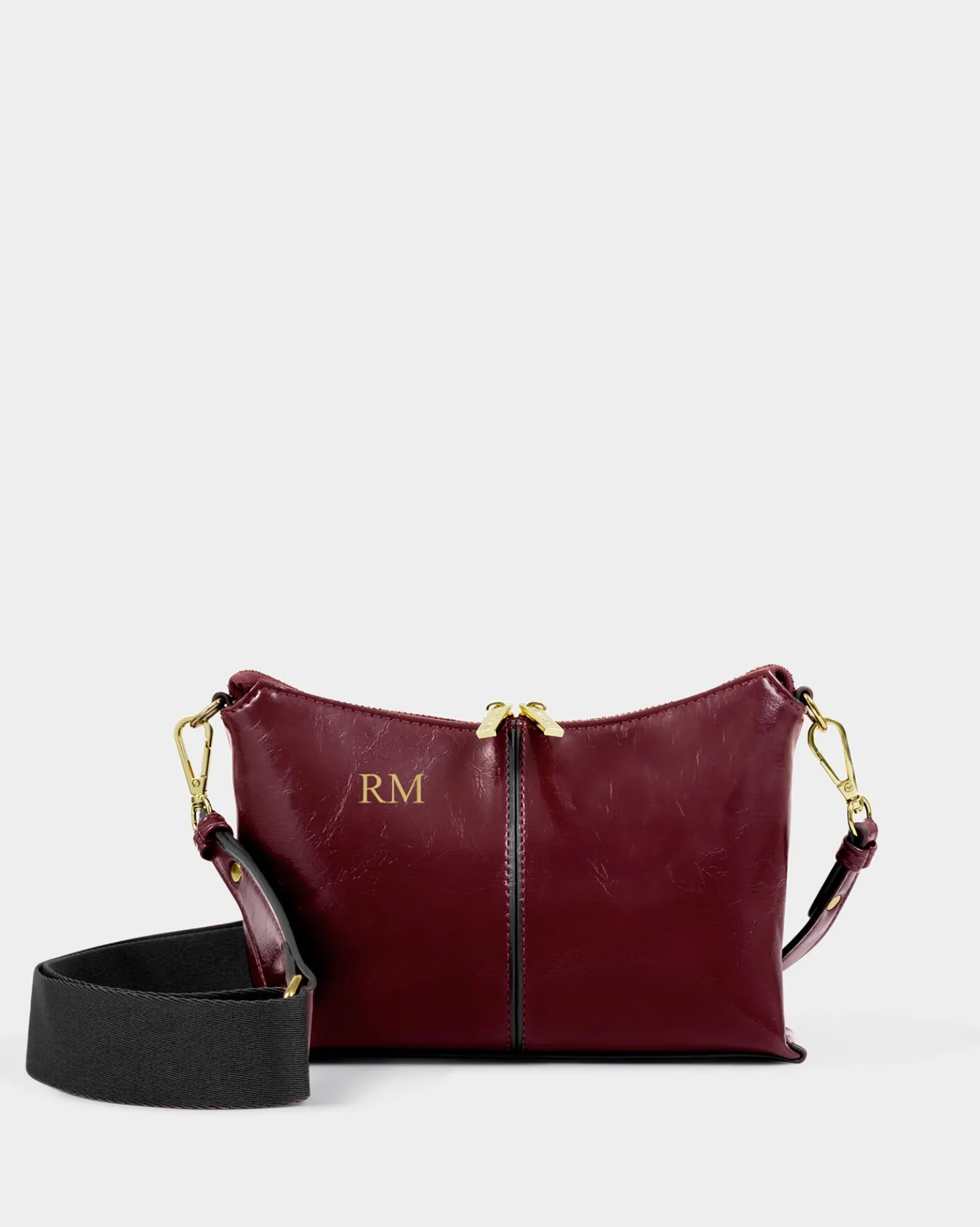 Laila Patent Crackle Crossbody Bag