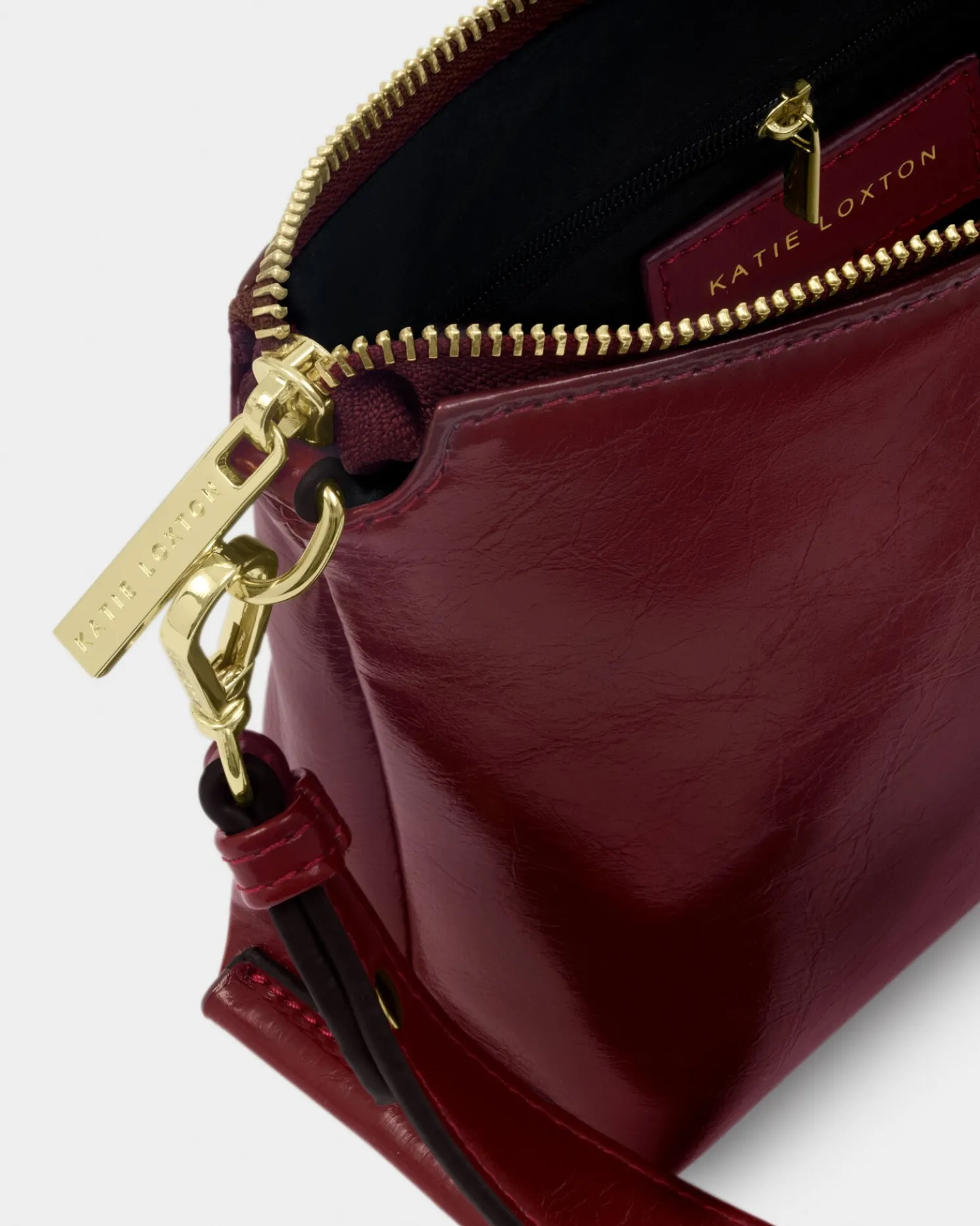 Laila Patent Crackle Crossbody Bag