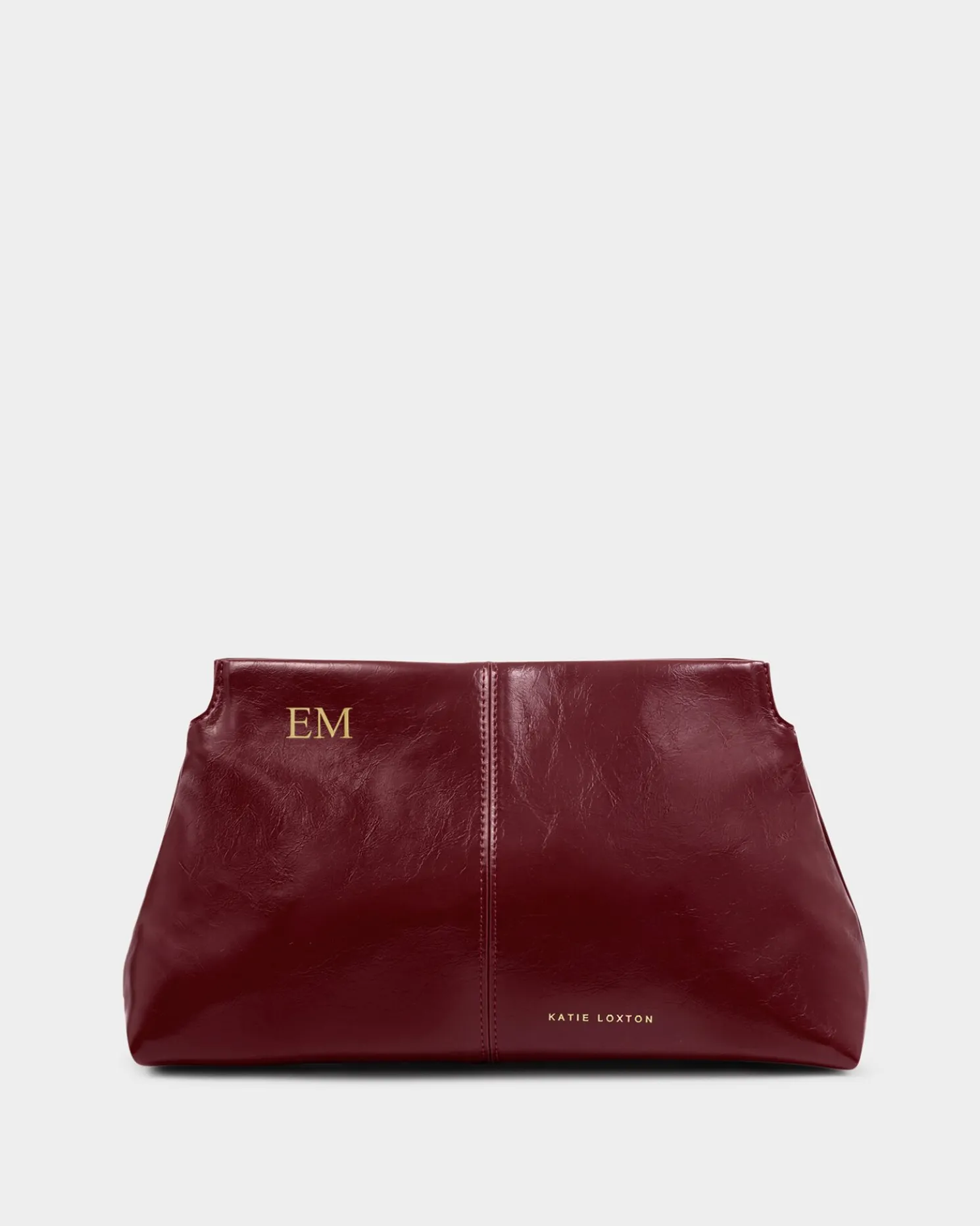 Laila Patent Crackle Clutch