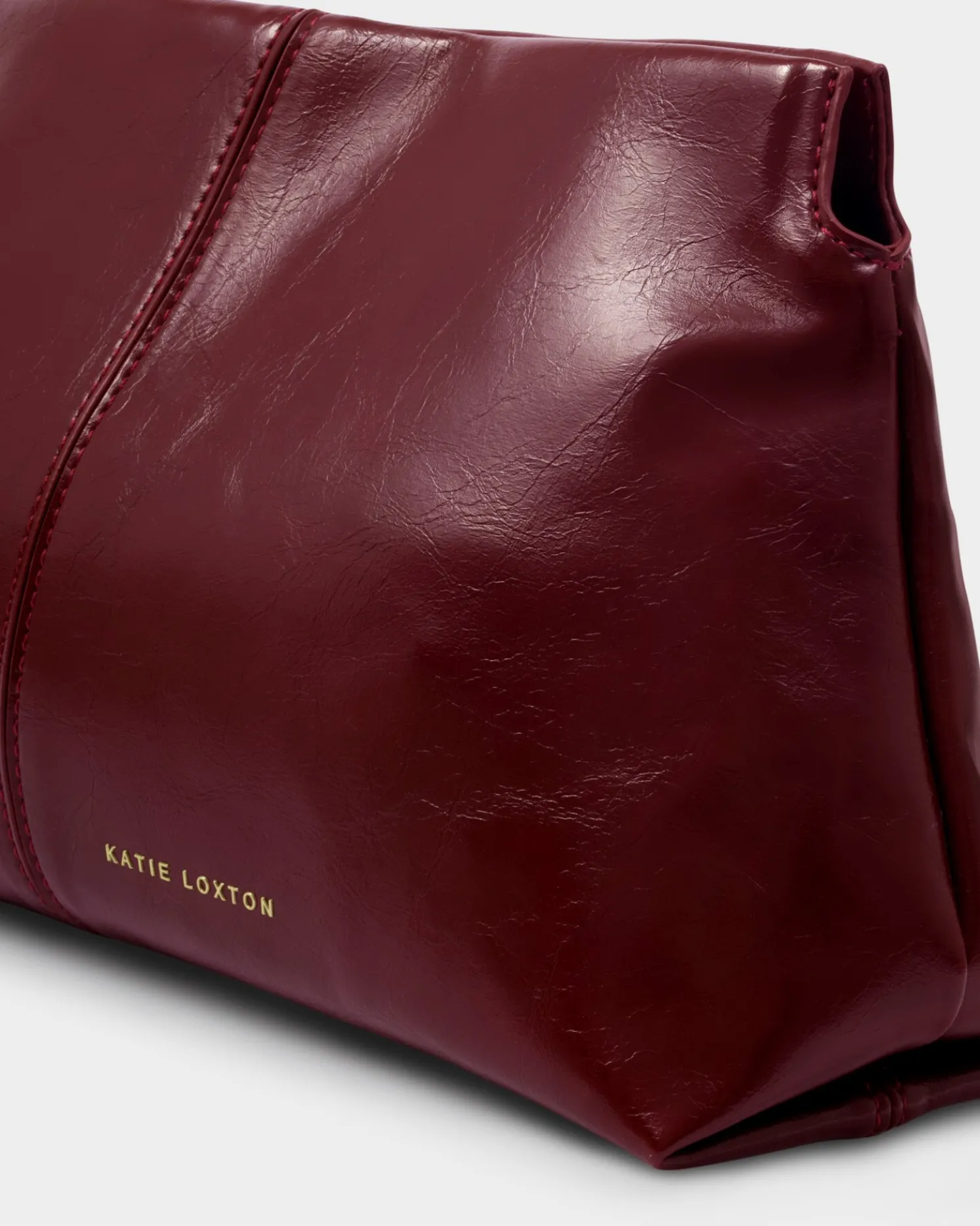 Laila Patent Crackle Clutch