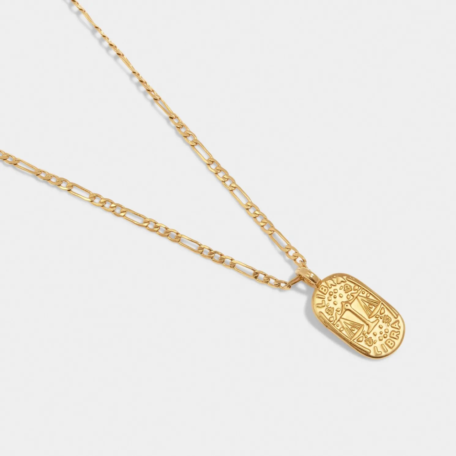 Libra' Waterproof Gold Zodiac Necklace