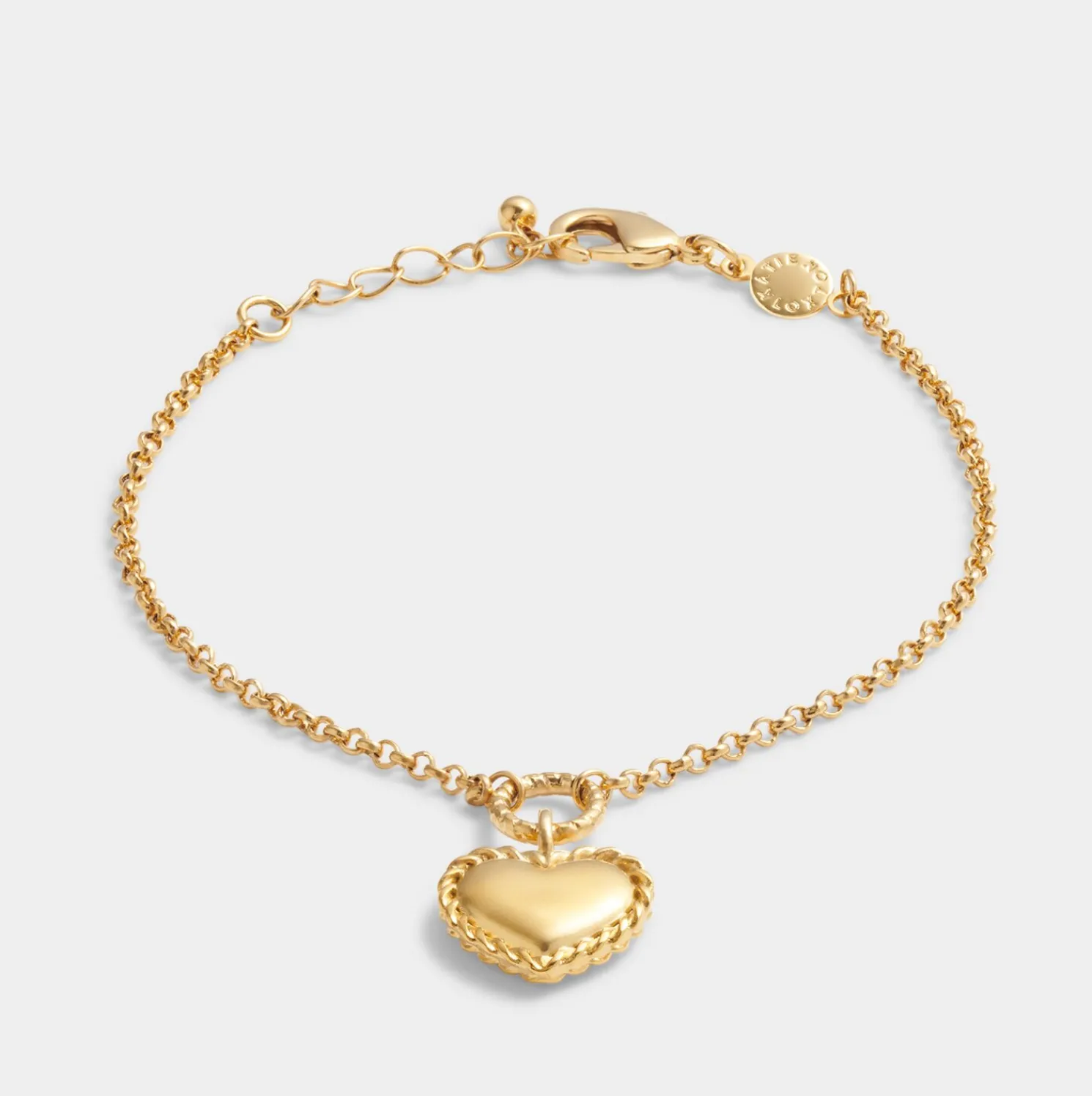 Love' Waterproof Gold Heart Bracelet