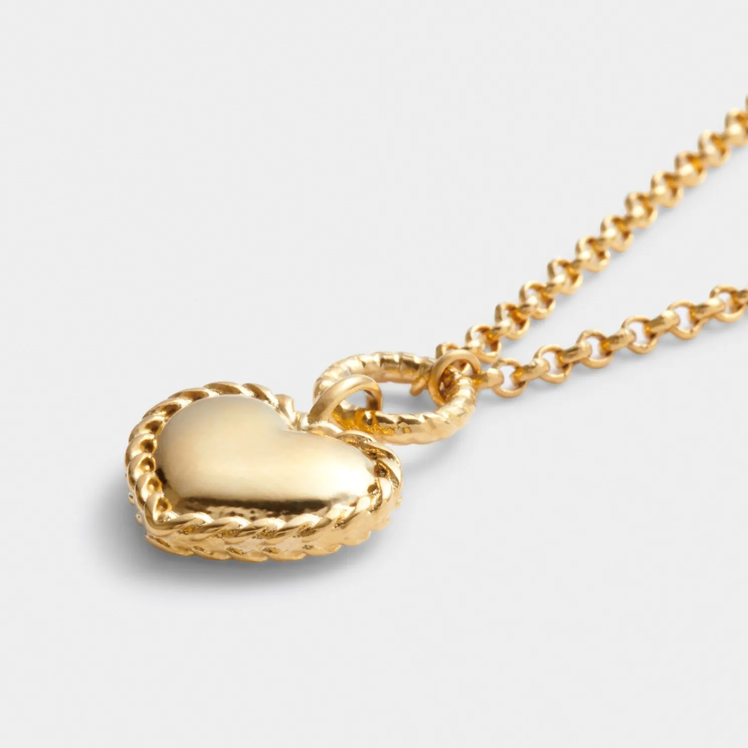 Love' Waterproof Gold Heart Necklace