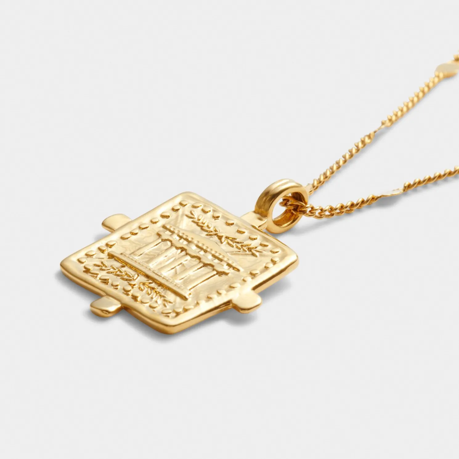 Luck' Waterproof Gold Antique Coin Necklace