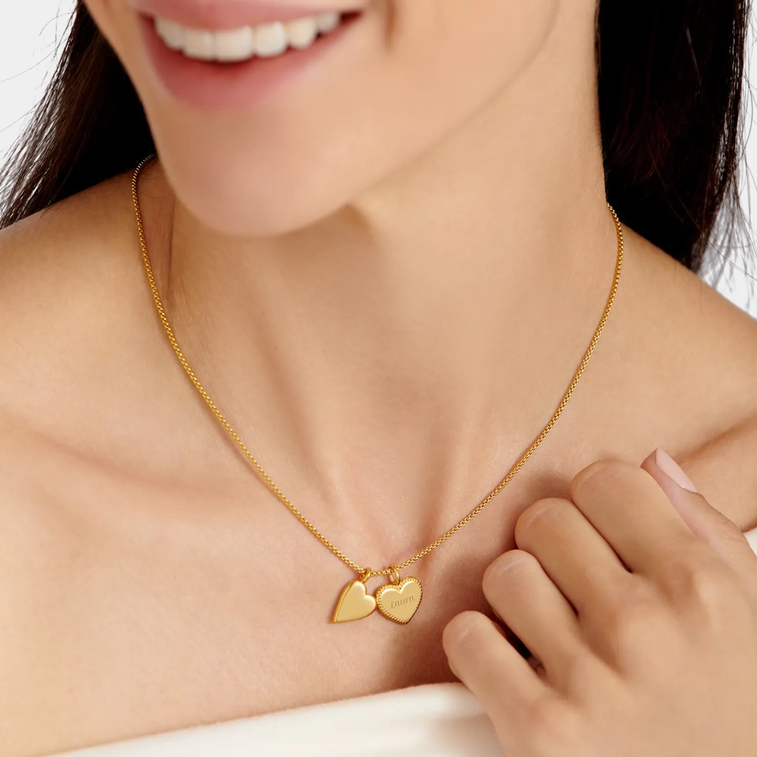 Maid Of Honour' Waterproof Gold Bridal Charm Necklace