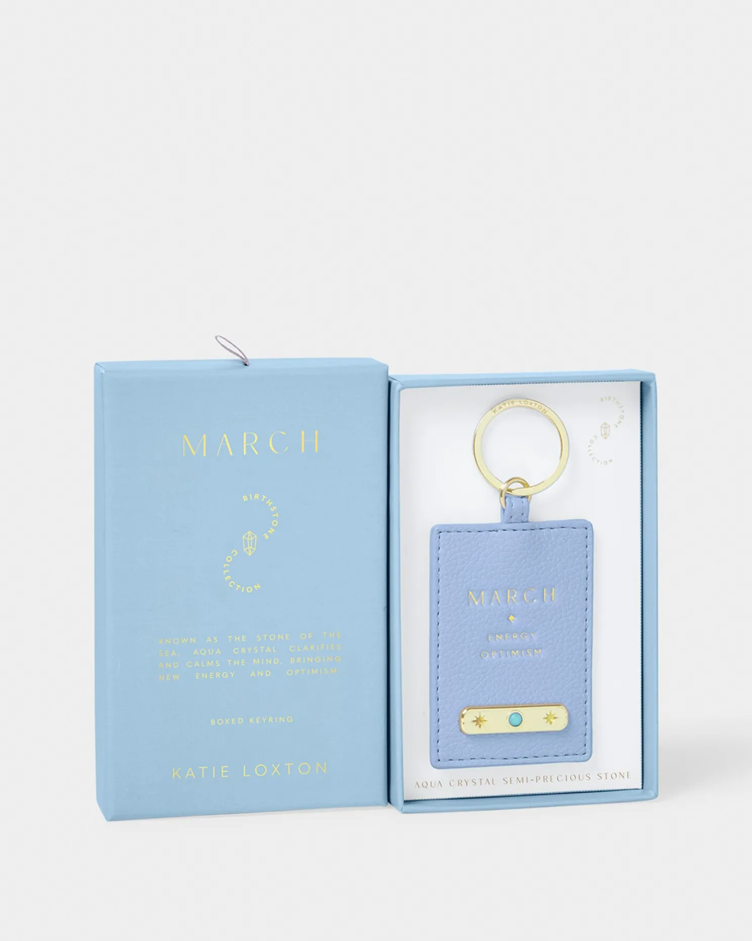 March' Birthstone Keyring