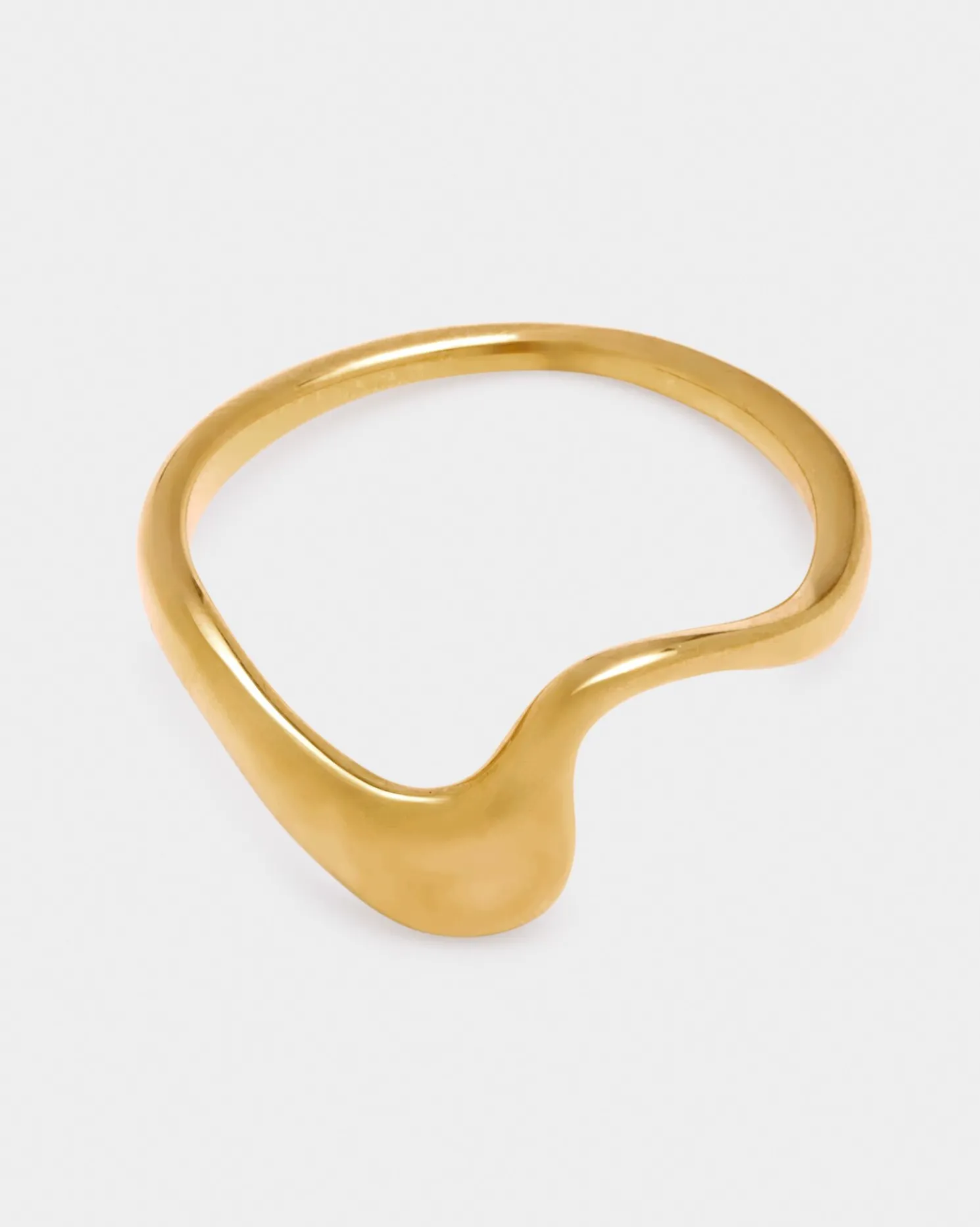 Marina Wave Ring in Gold