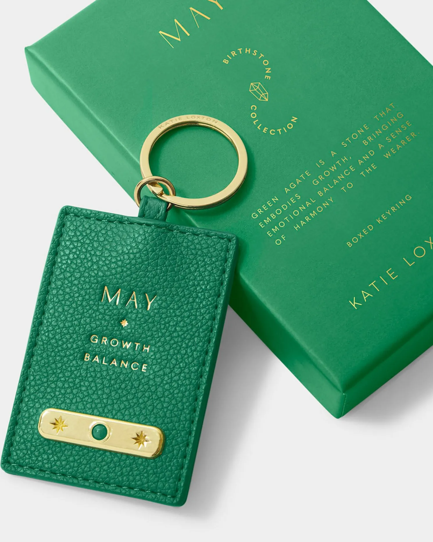 May' Birthstone Keyring