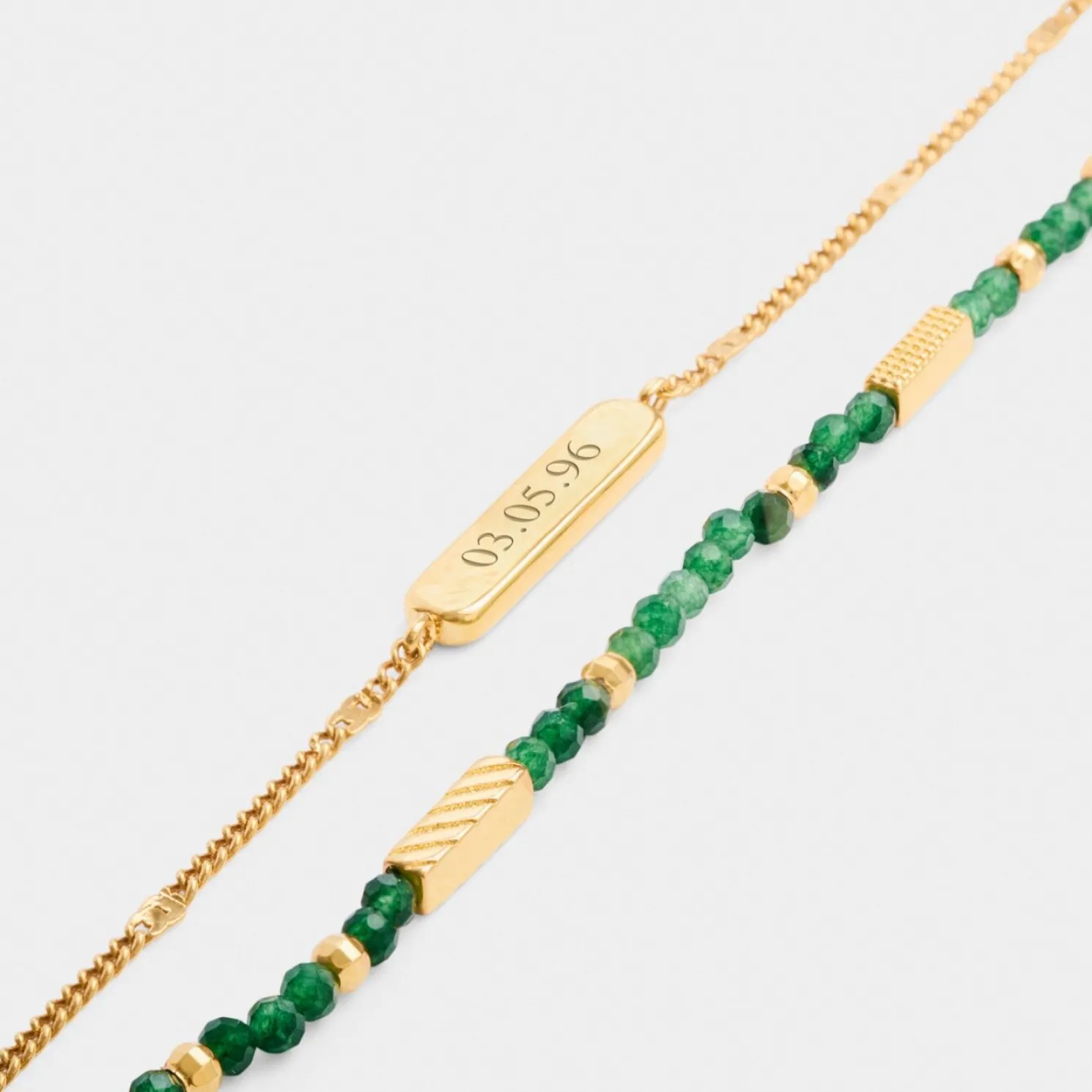 May' Waterproof Gold Birthstone Bracelet