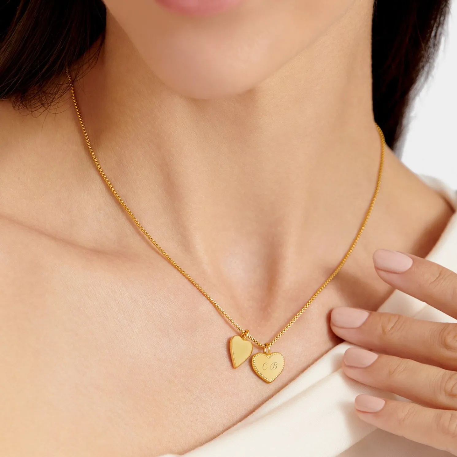 Miss To Mrs' Waterproof Gold Bridal Charm Necklace