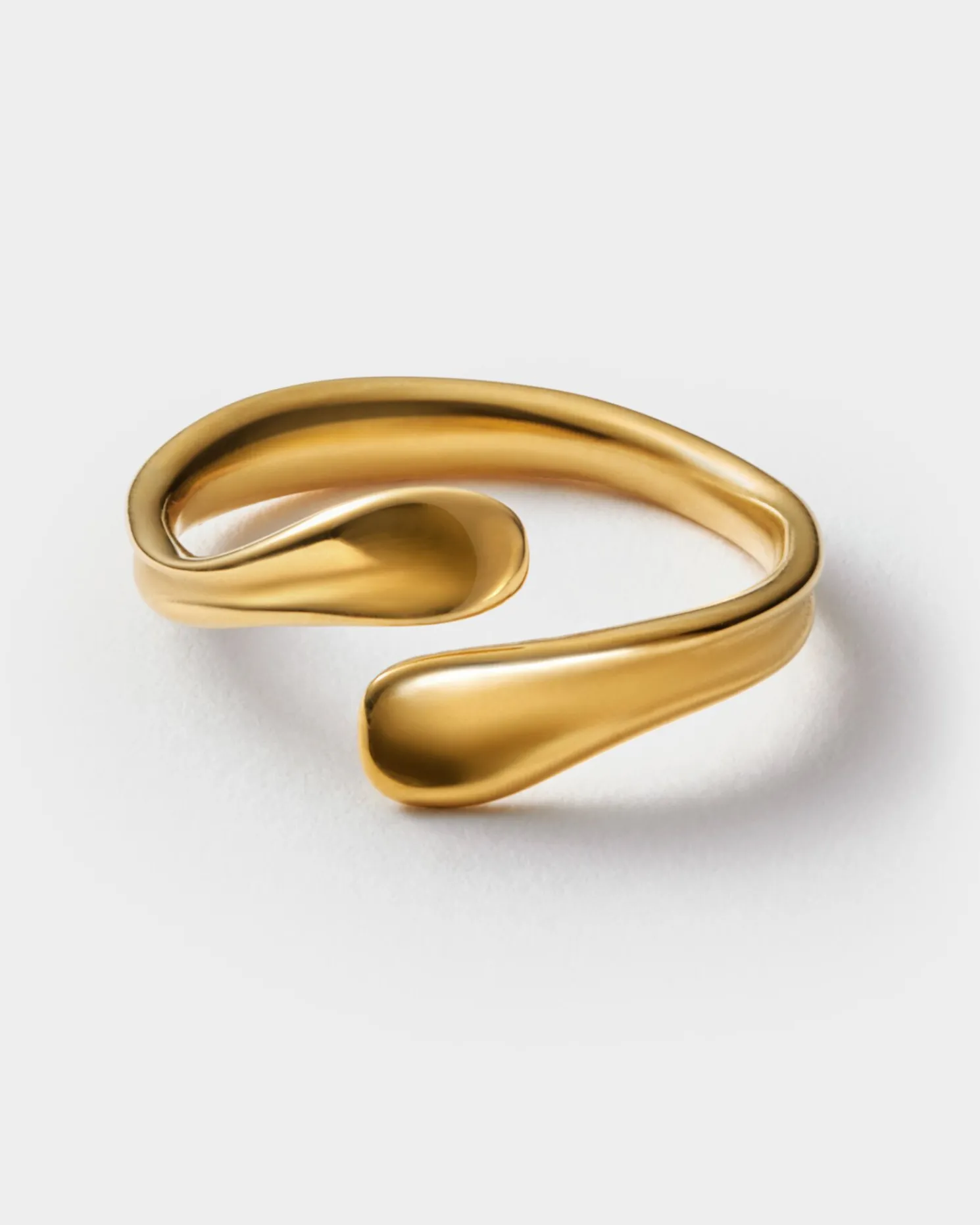 Molten Luxe Waterproof Gold Wrap Ring