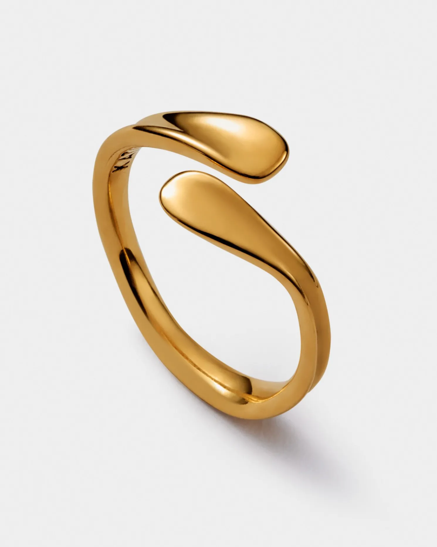 Molten Luxe Waterproof Gold Wrap Ring