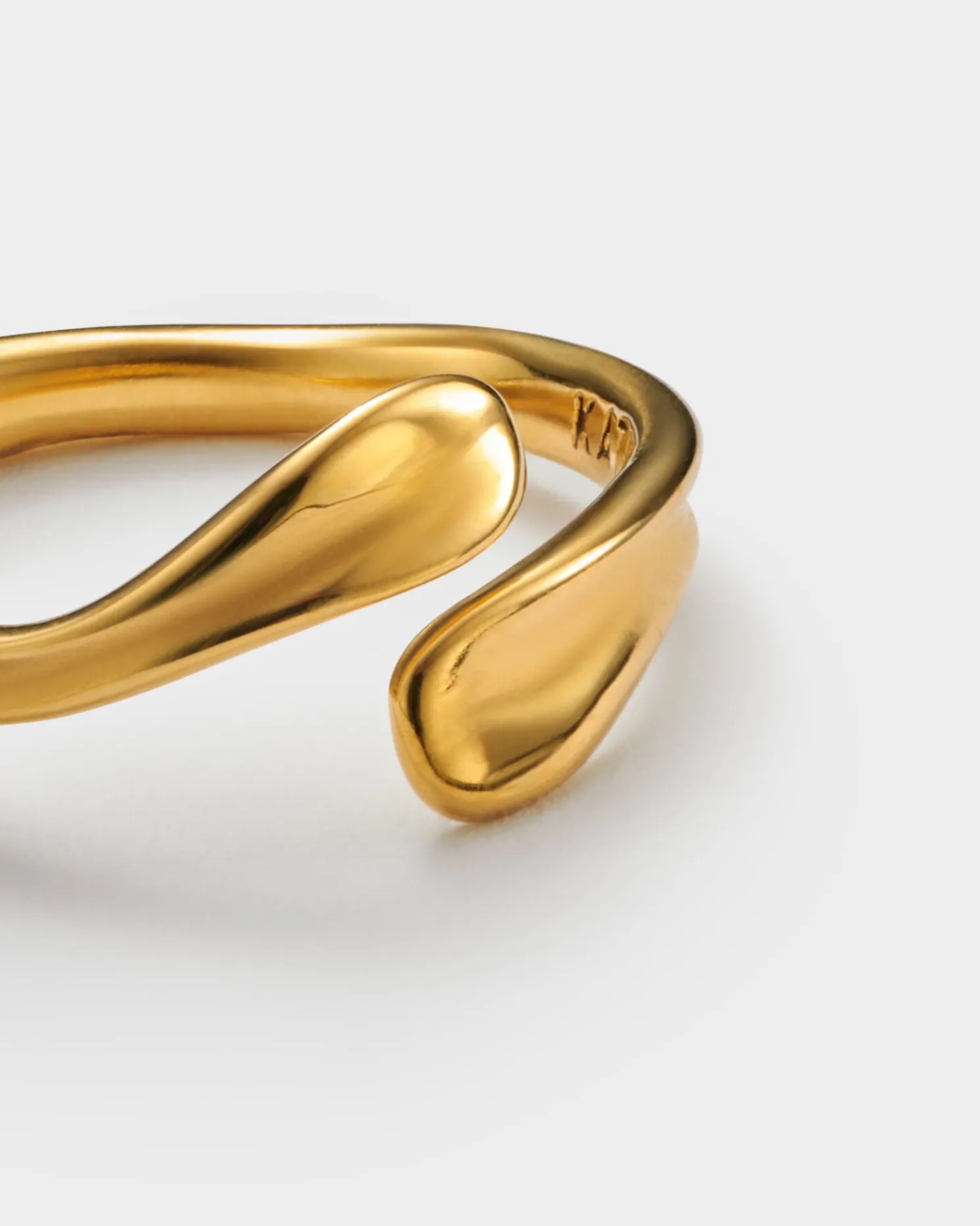 Molten Luxe Waterproof Gold Wrap Ring
