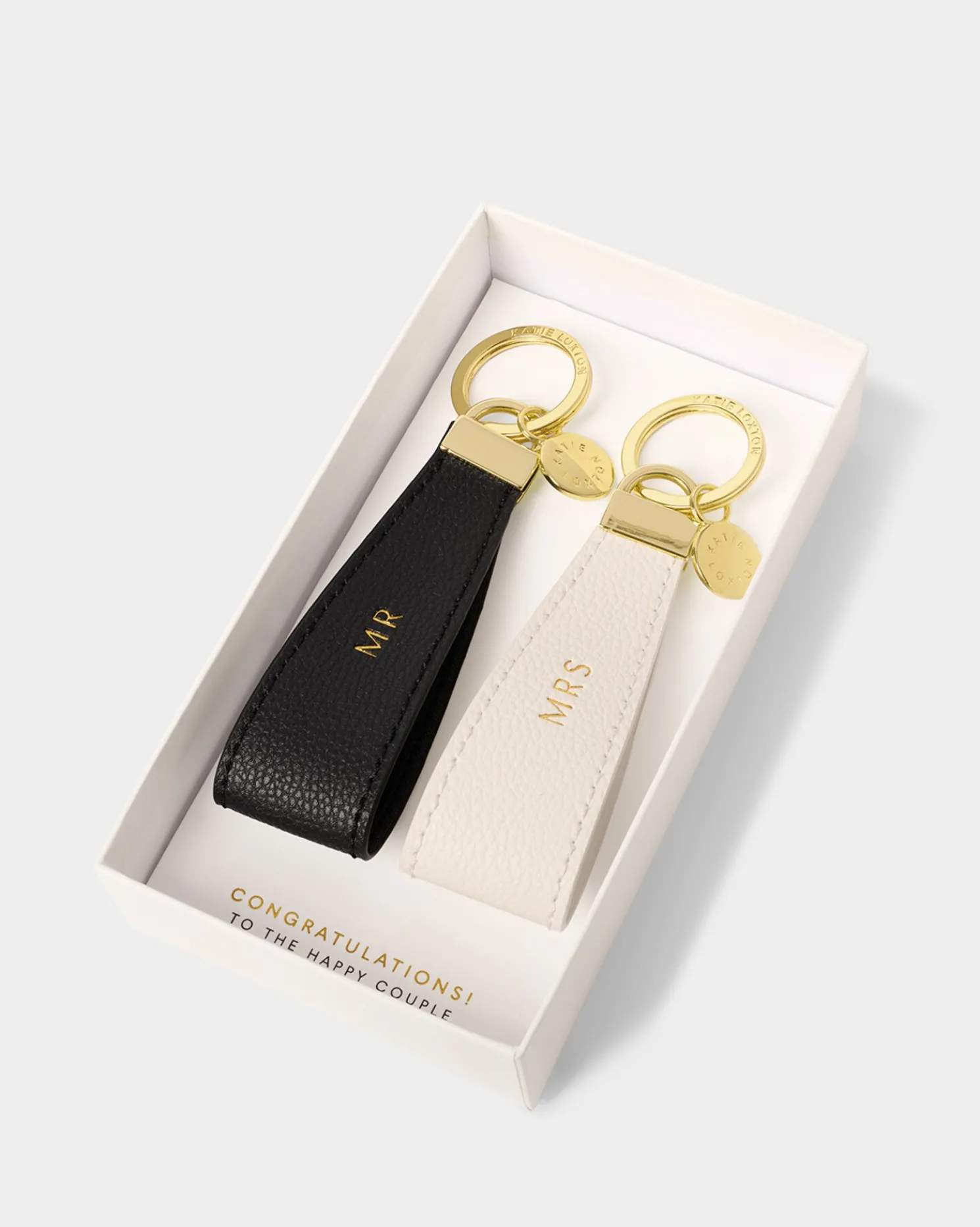 Mr & Mrs' Boxed Keyring Set