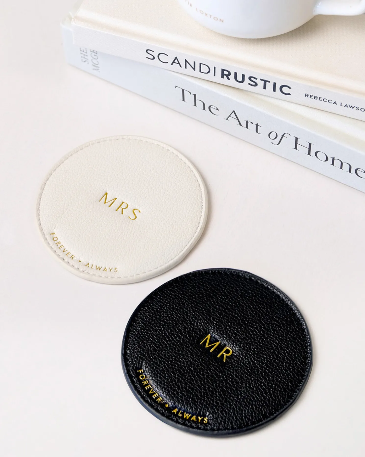 Mr & Mrs' Coaster Set