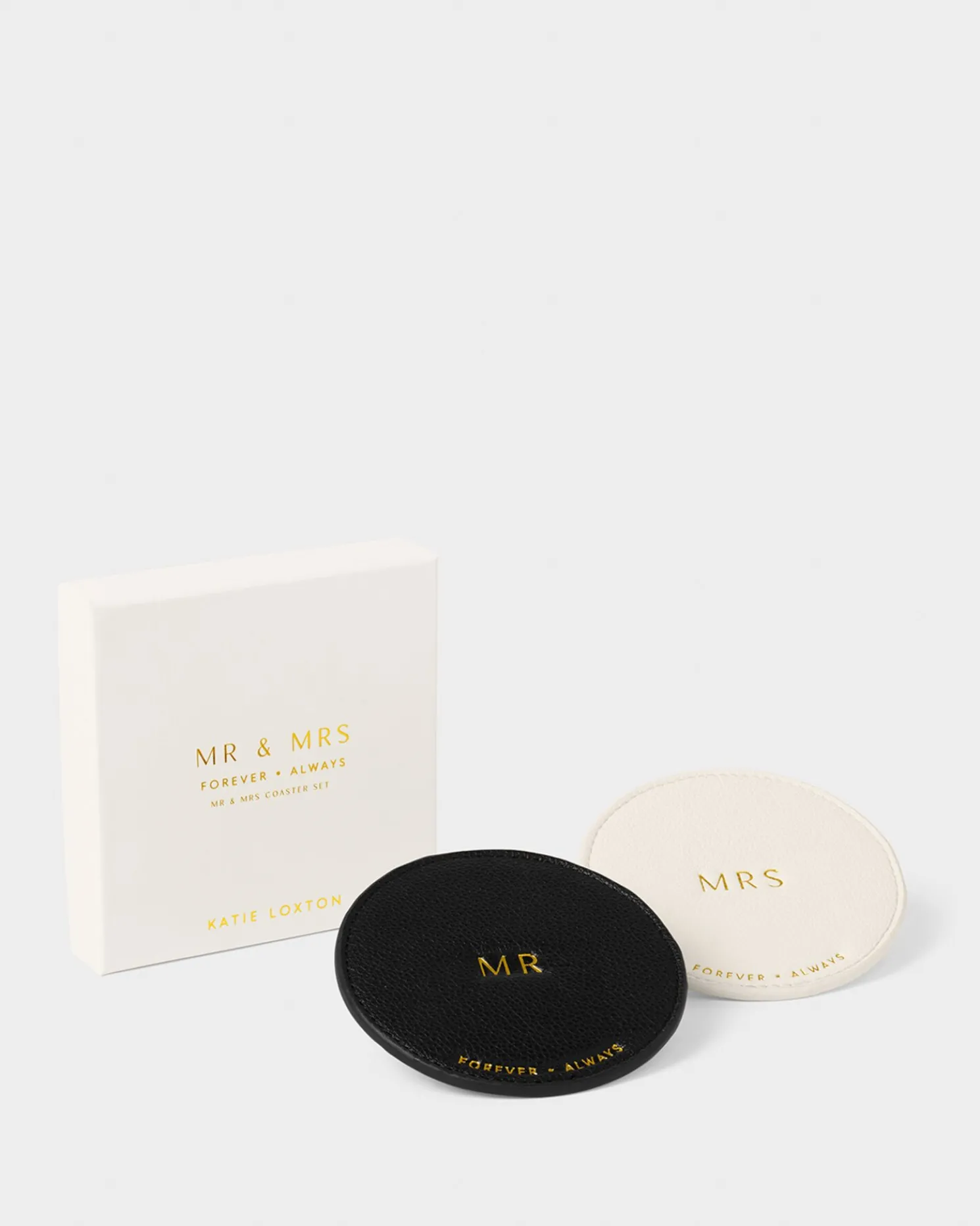 Mr & Mrs' Coaster Set