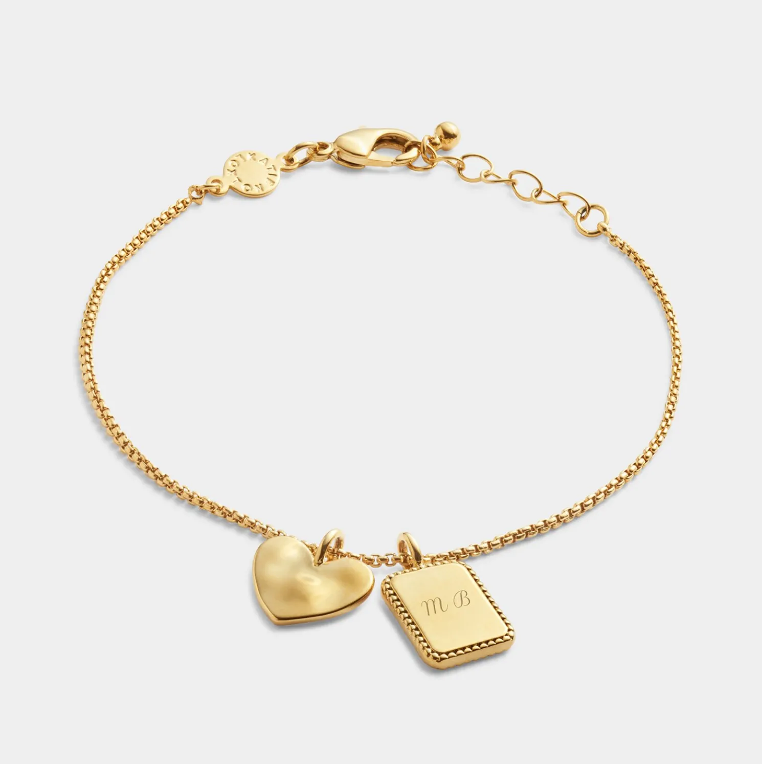 Mum' Waterproof Gold Charm Bracelet