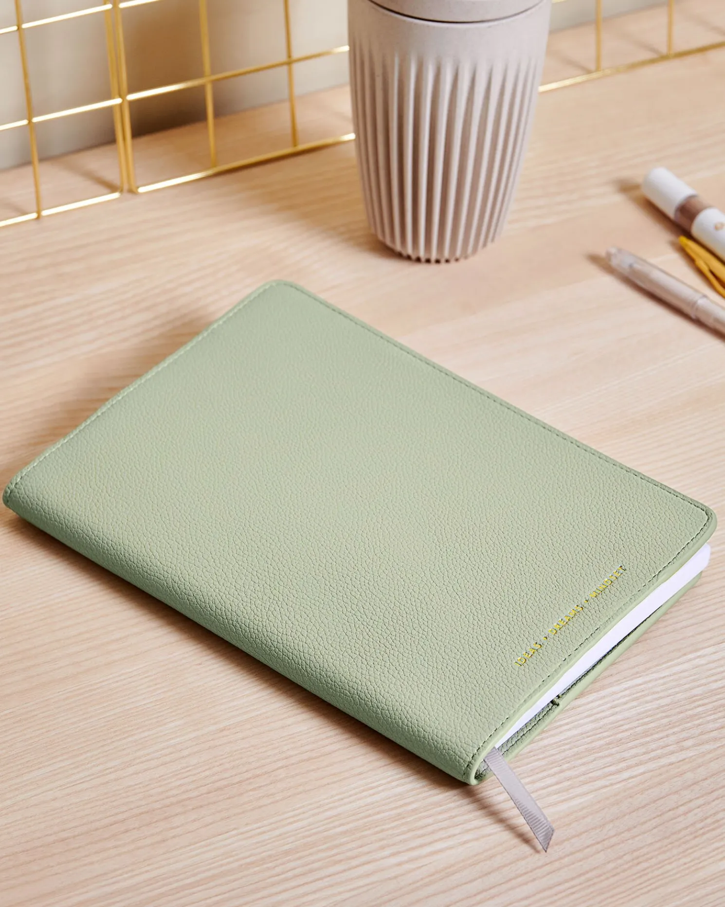 Notebook Cover And A5 Lined Notepad 'Ideas Dreams Mindset'