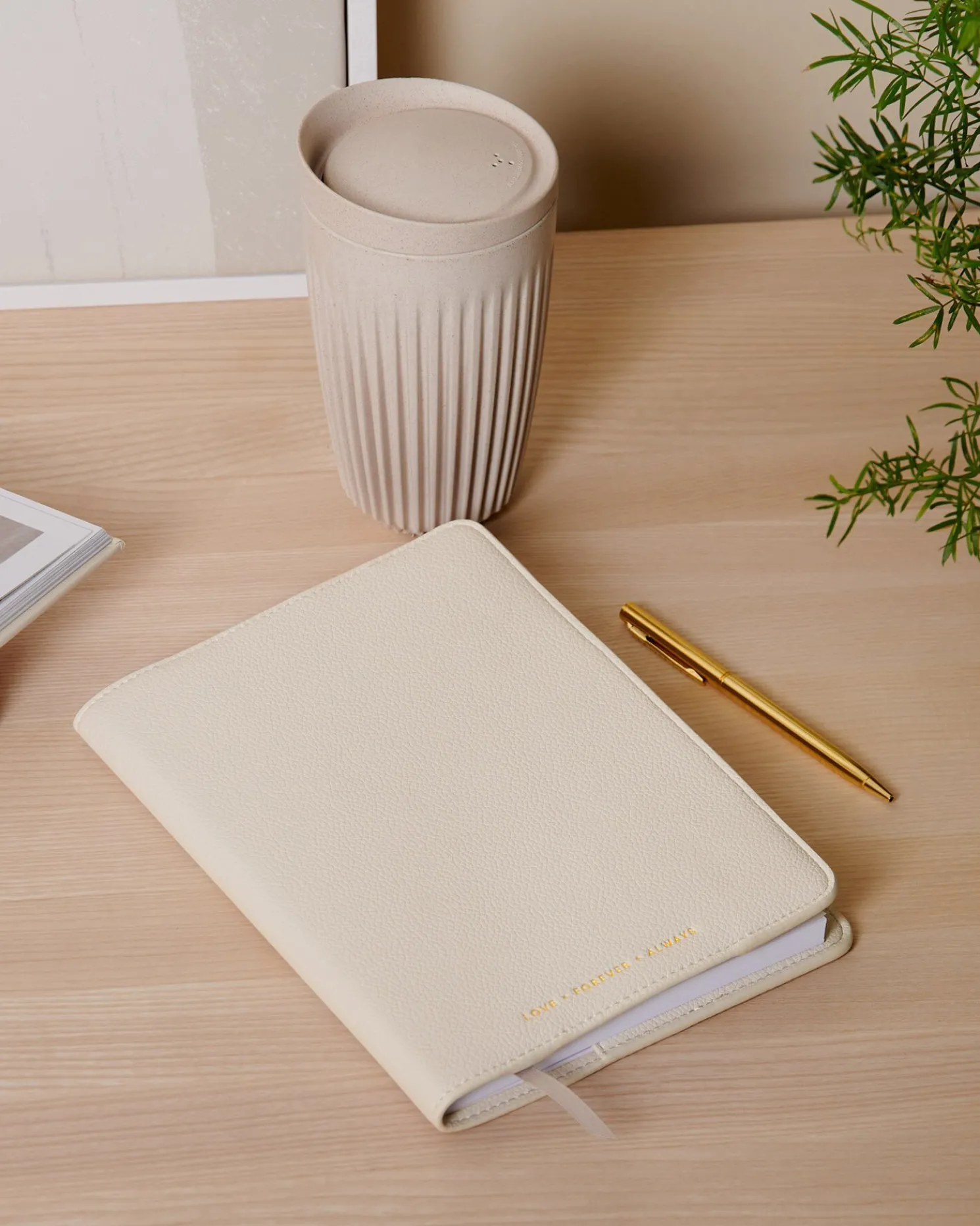 Notebook Cover and A5 Lined Notepad 'Love Forever Always'