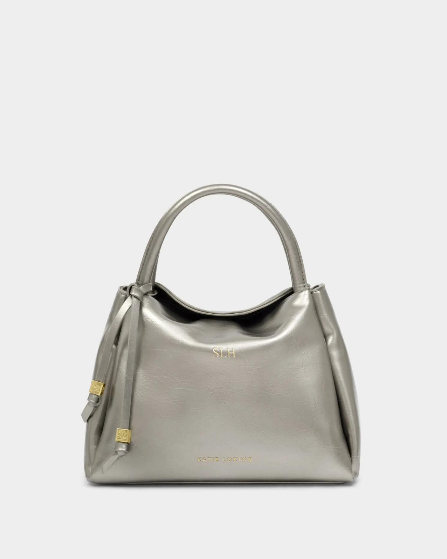 Nova Patent Crackle Top Handle Bag