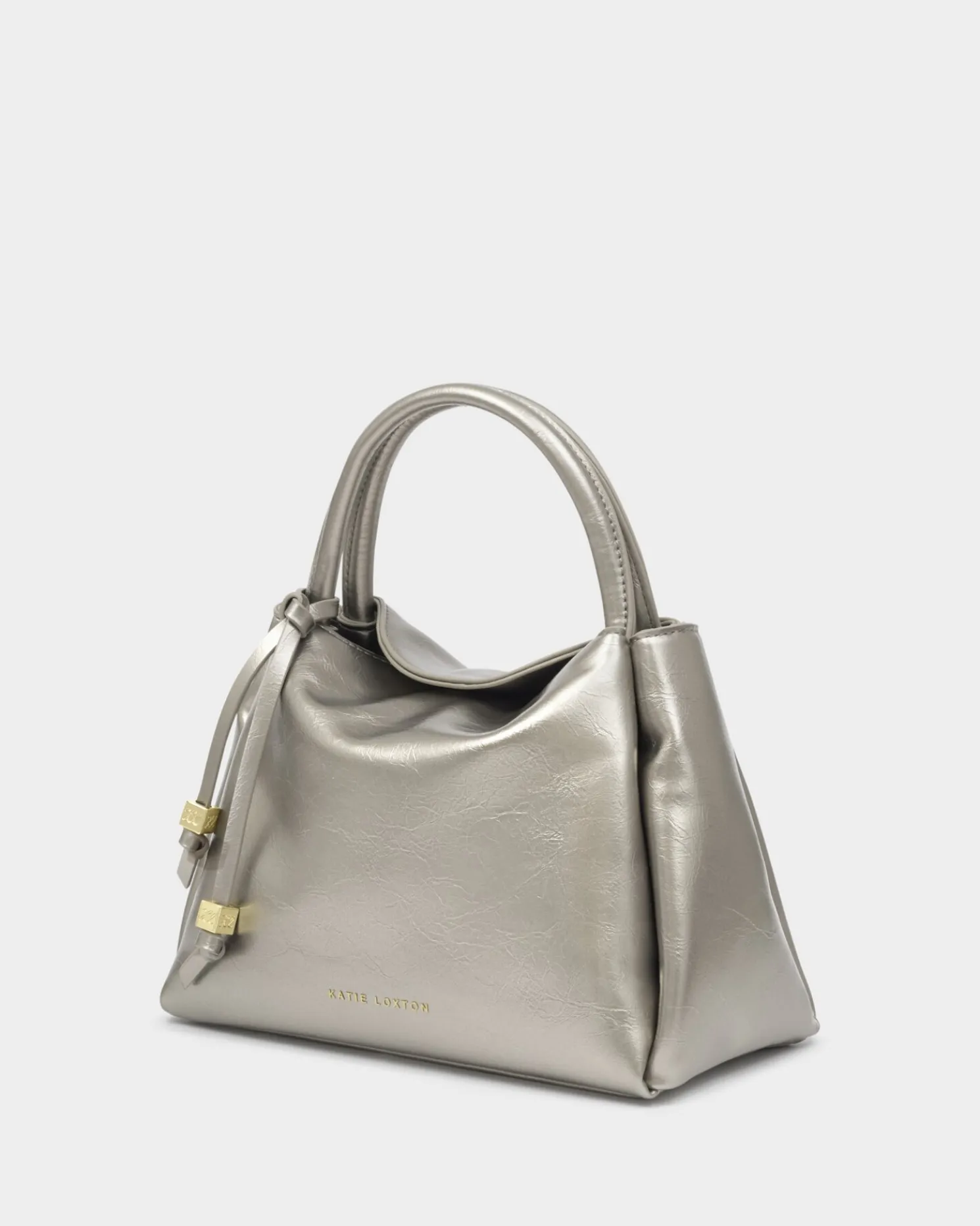 Nova Patent Crackle Top Handle Bag