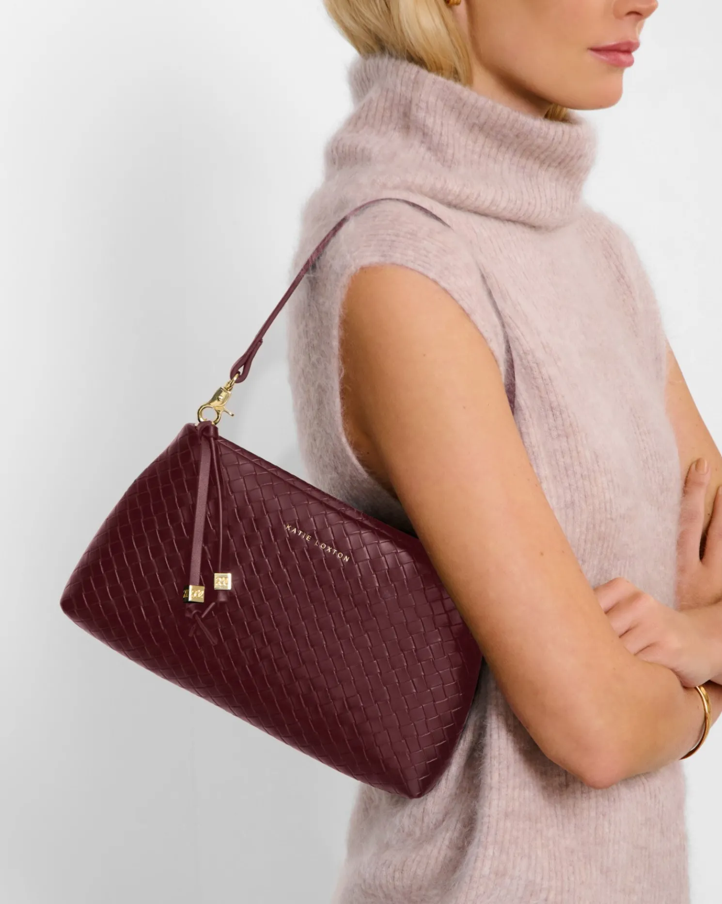 Nova Woven Texture Clutch