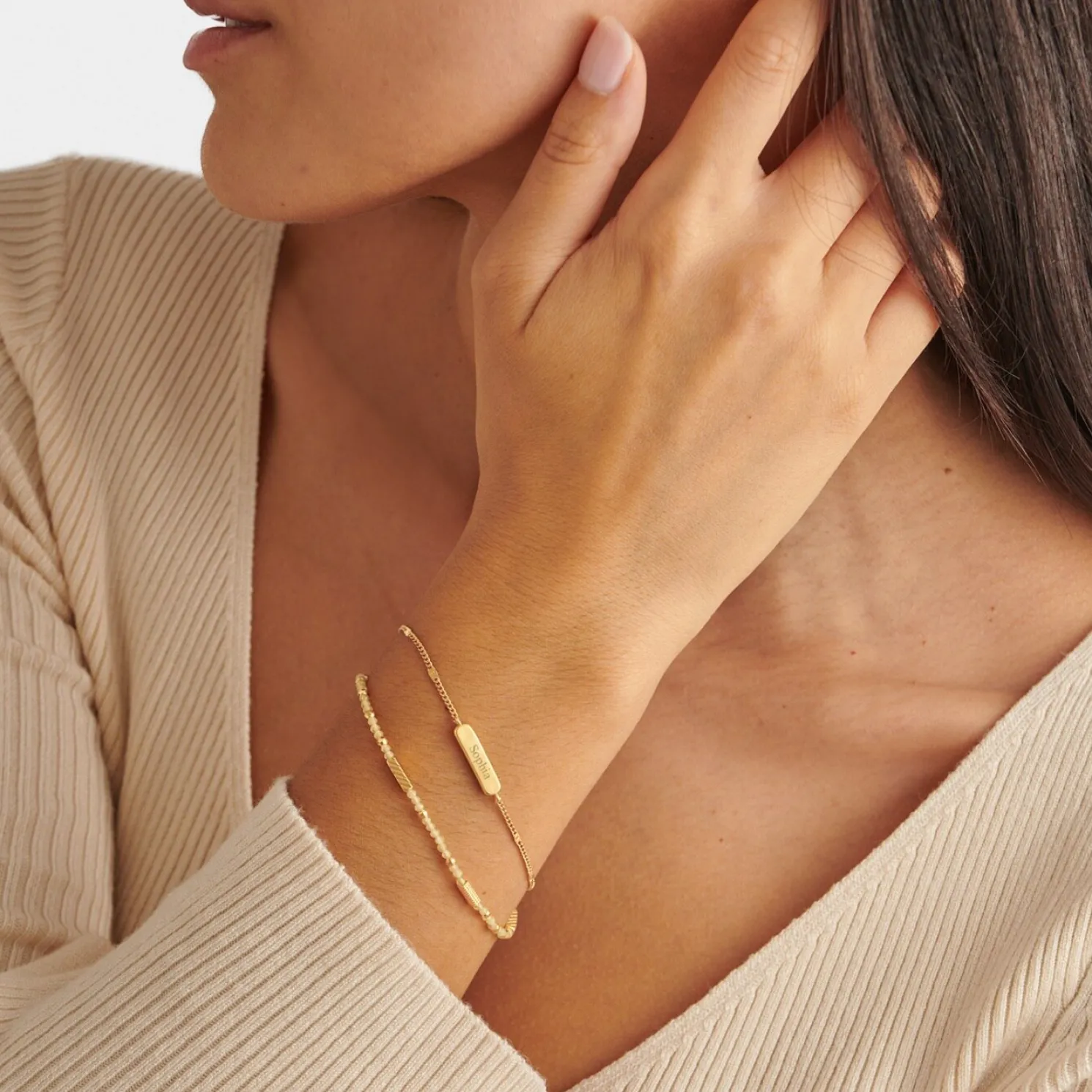 November' Waterproof Gold Birthstone Bracelet