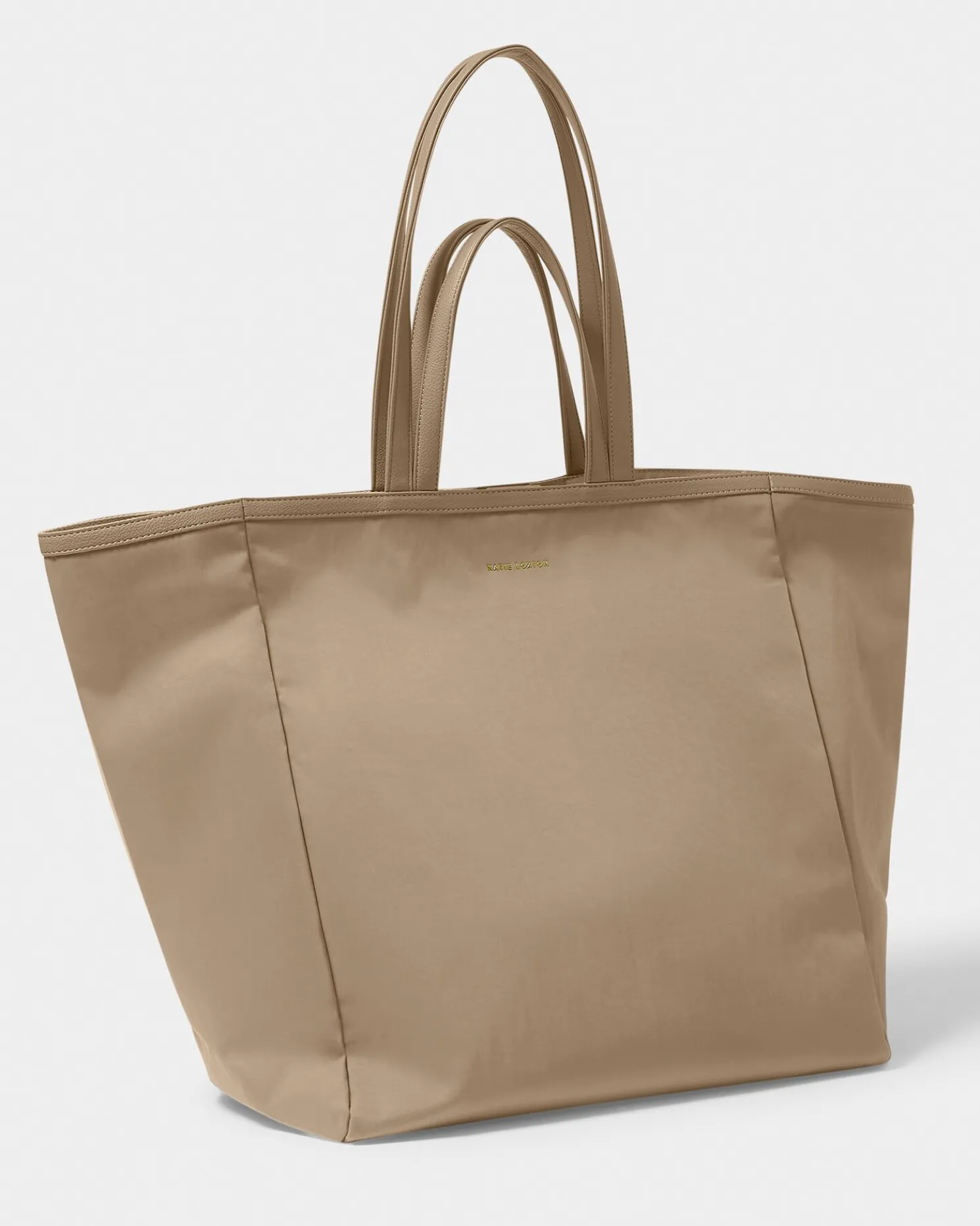 Nylon-Luxe Oversized Tote Bag