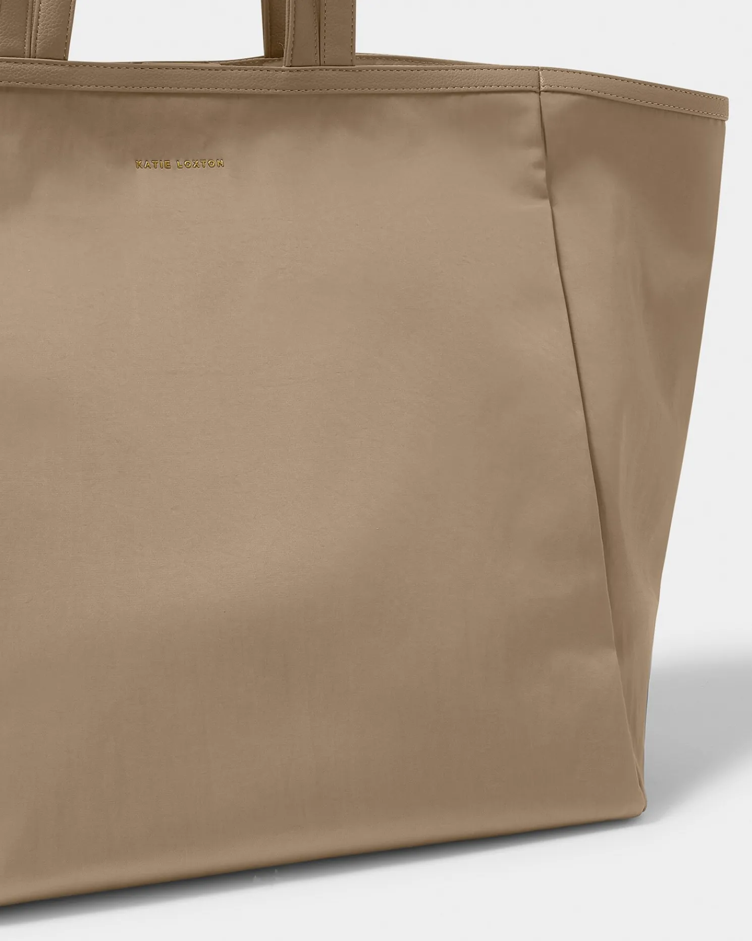 Nylon-Luxe Oversized Tote Bag