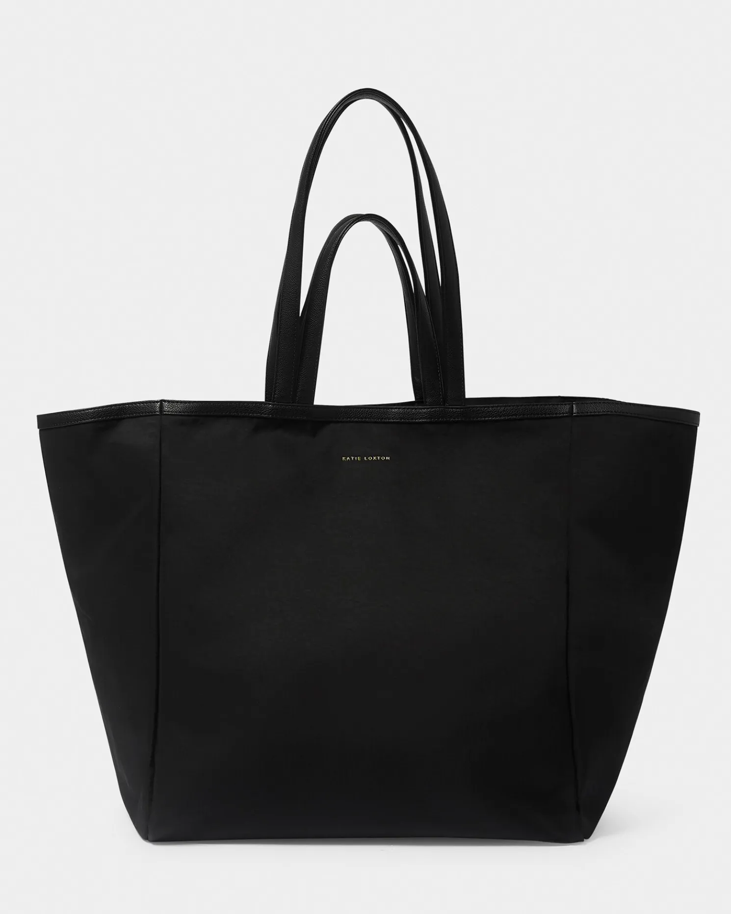 Nylon-Luxe Oversized Tote Bag