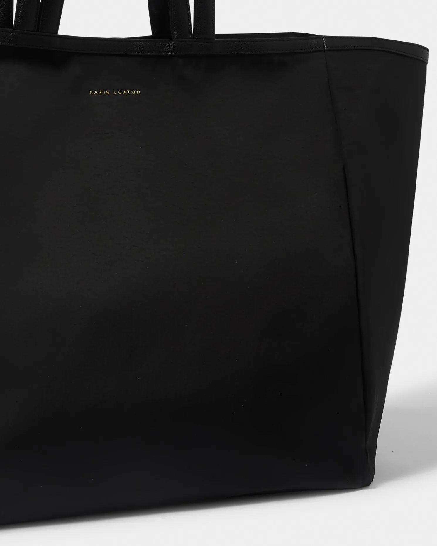 Nylon-Luxe Oversized Tote Bag