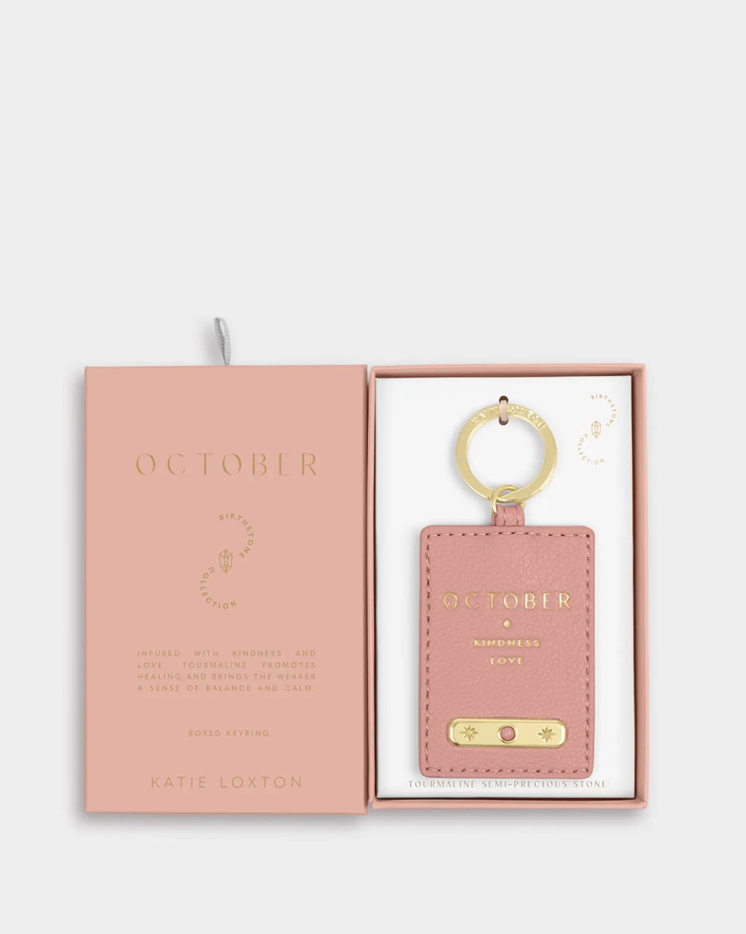 October' Birthstone Keyring