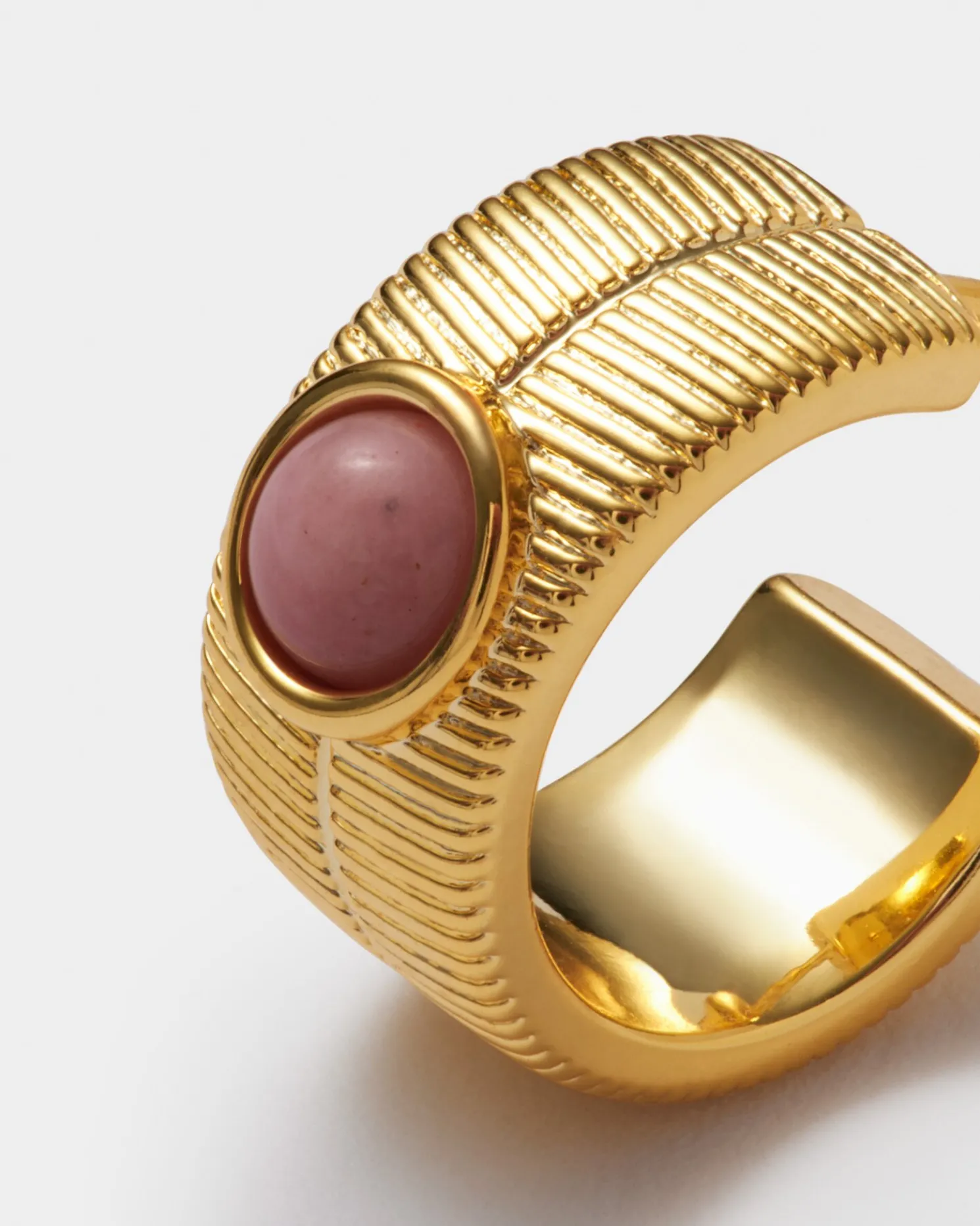 October' Waterproof Gold Birthstone Hoop Earrings