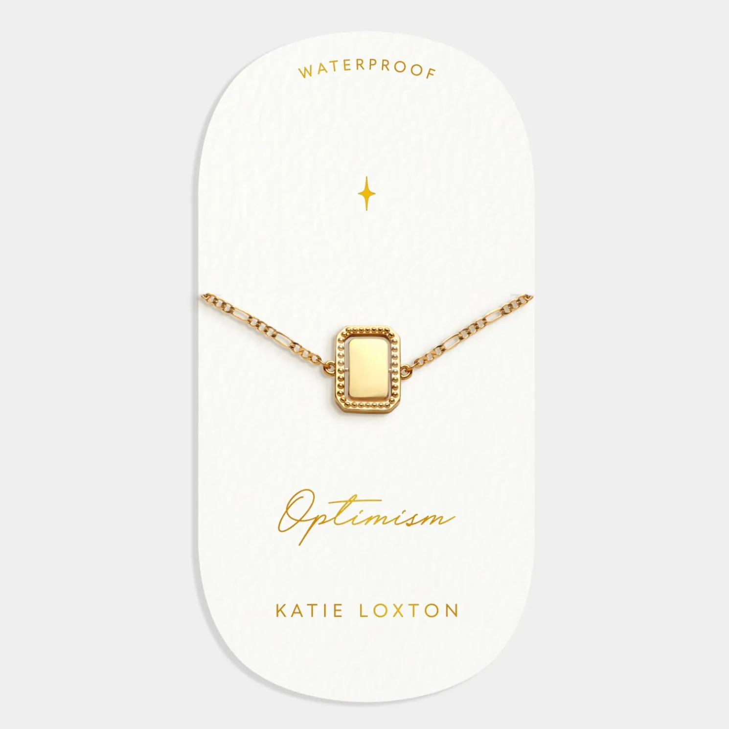 Optimism' Waterproof Gold Spinning Amulet Bracelet