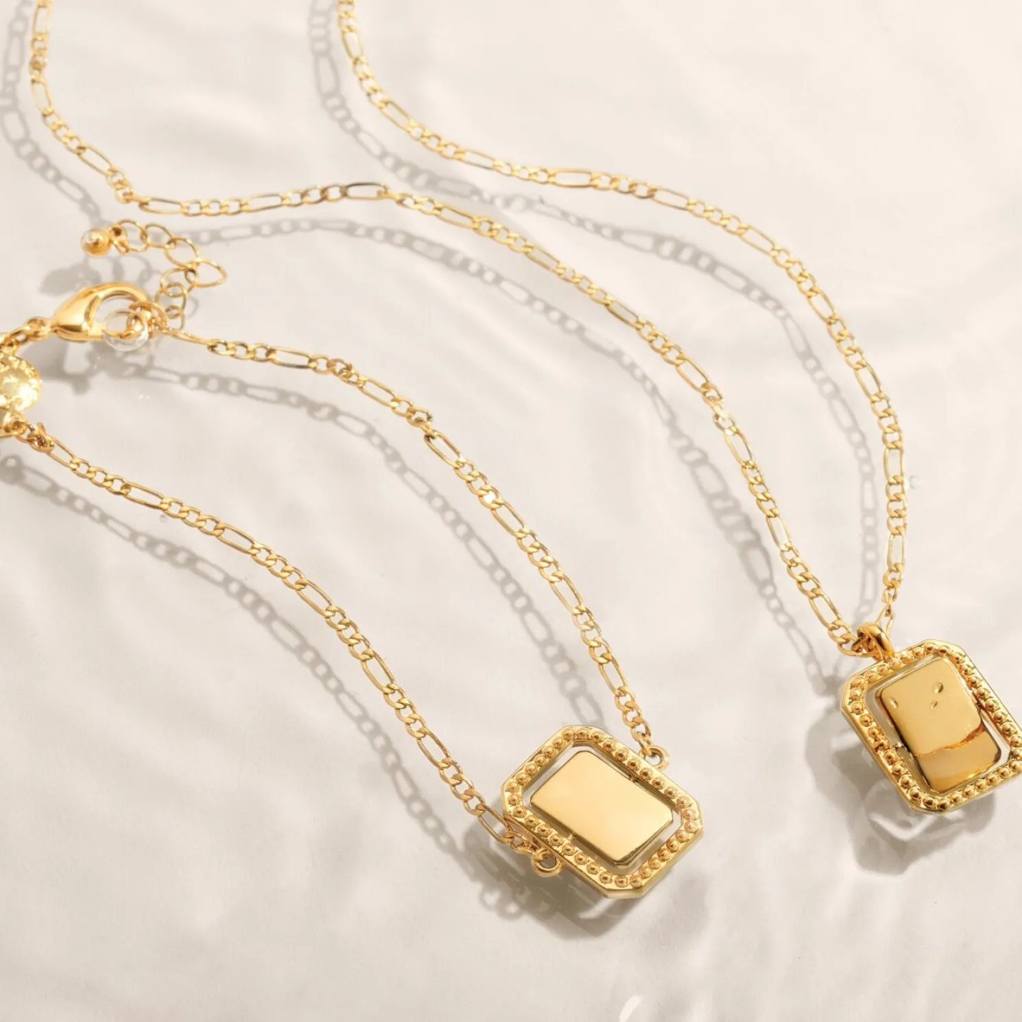 Optimism' Waterproof Gold Spinning Amulet Necklace