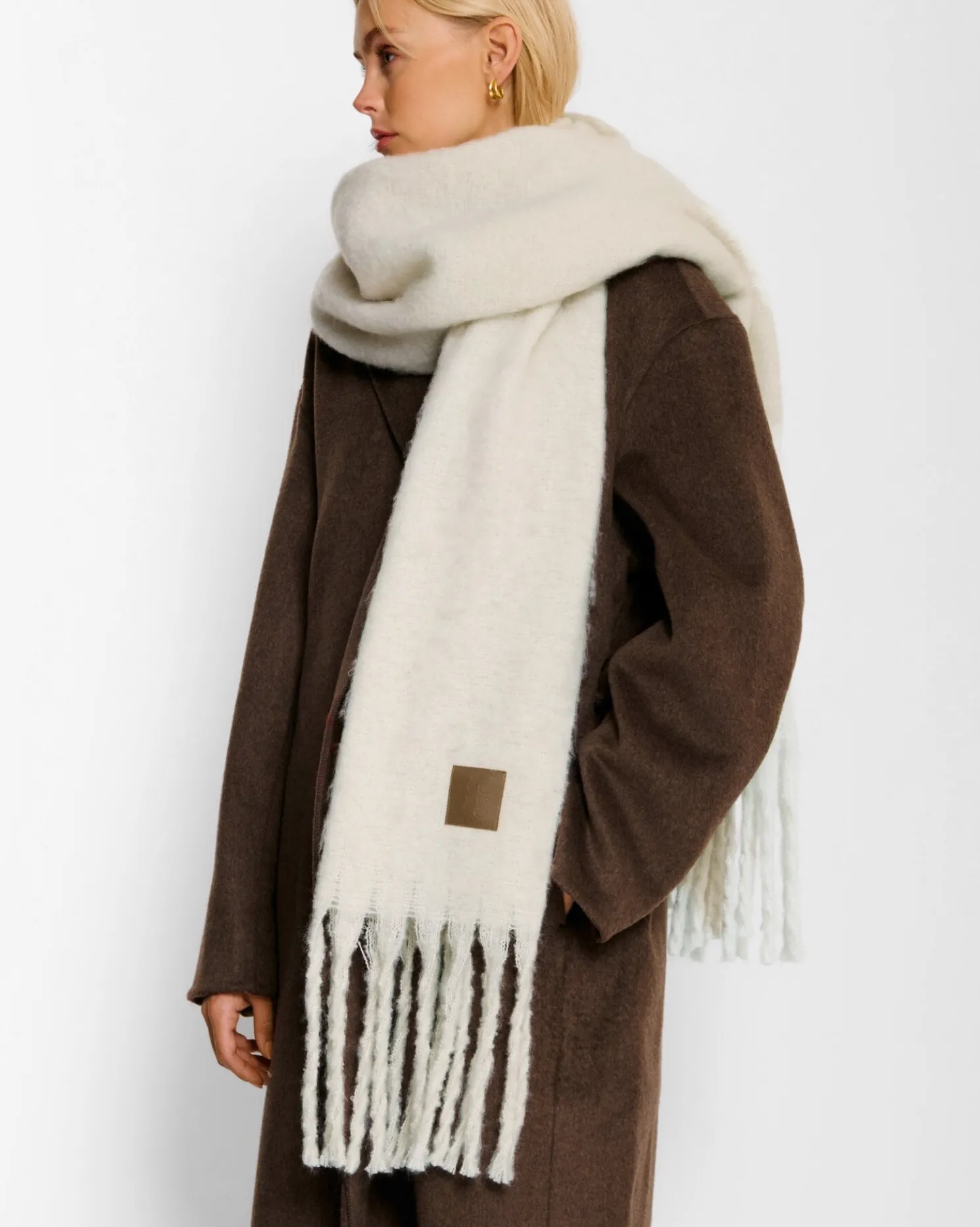 Oversized Recycled Tassel Scarf