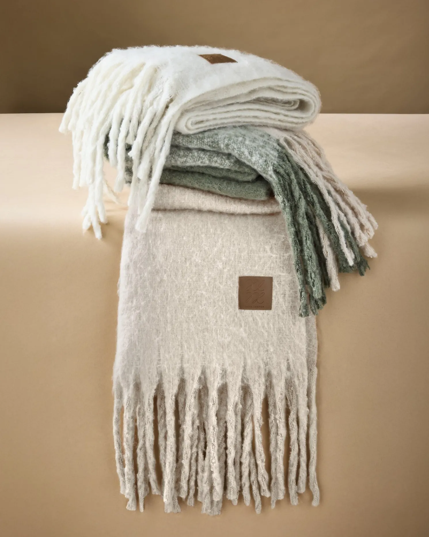 Oversized Recycled Tassel Scarf