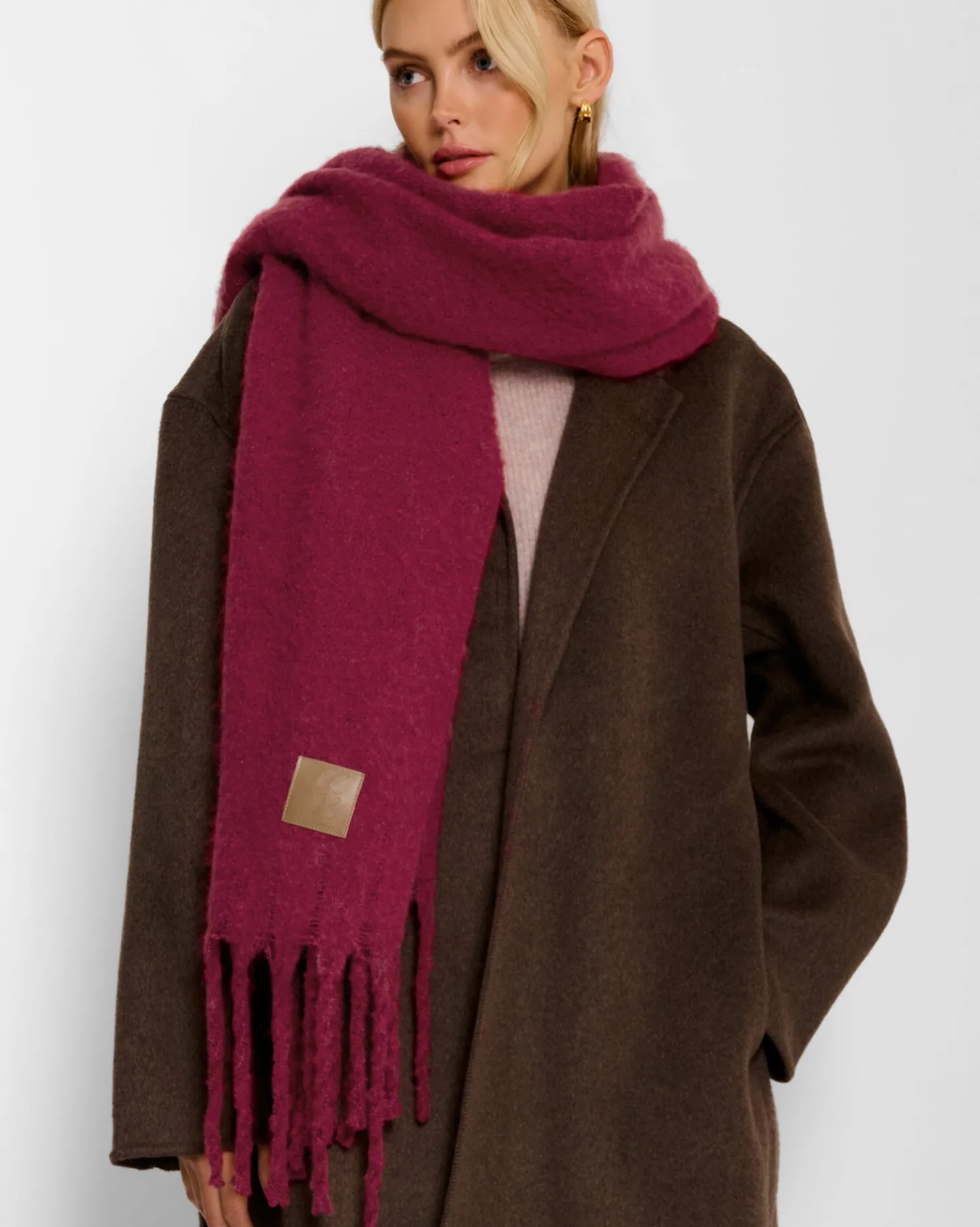 Oversized Recycled Tassel Scarf