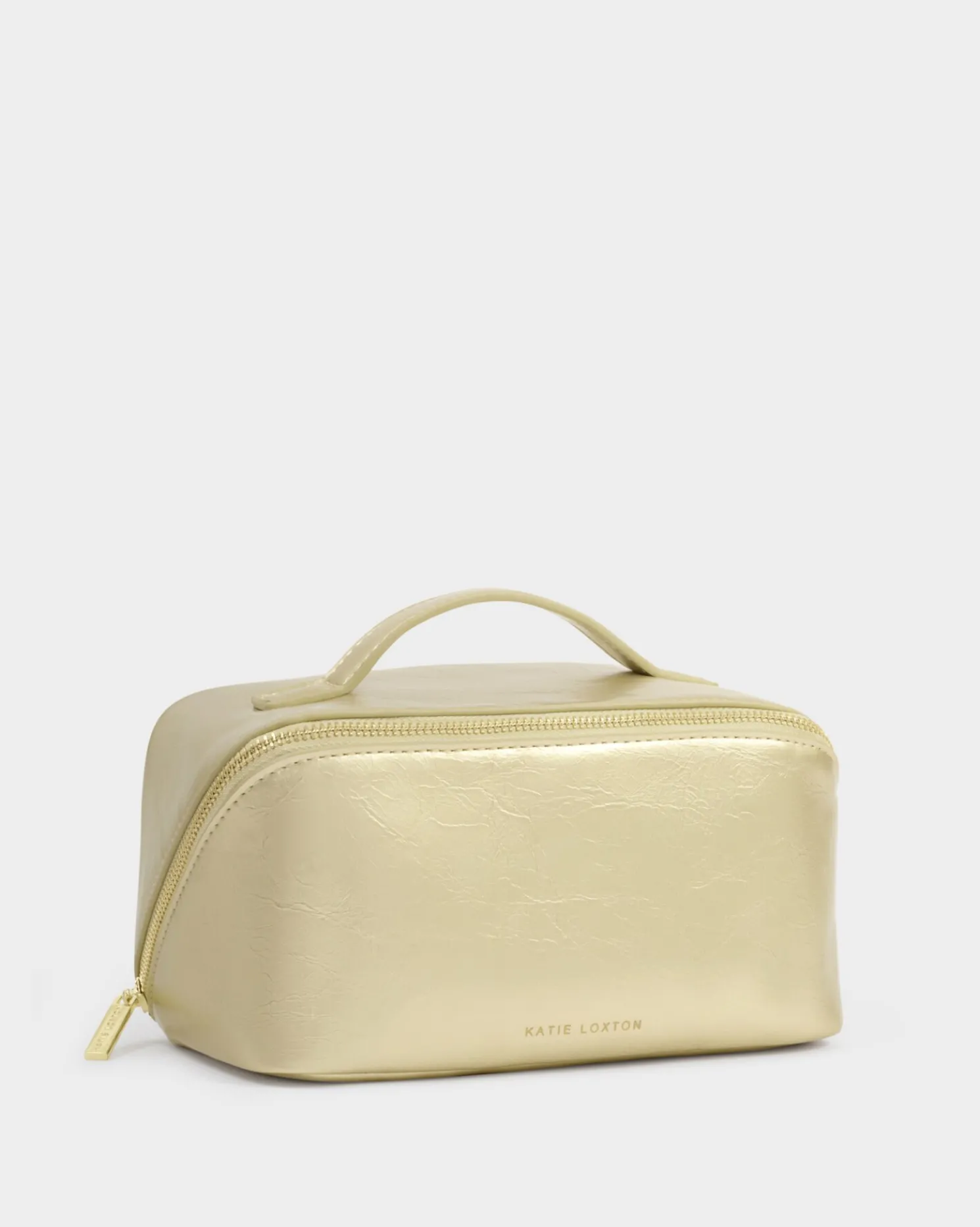 Patent Crackle Medium Makeup & Wash Bag